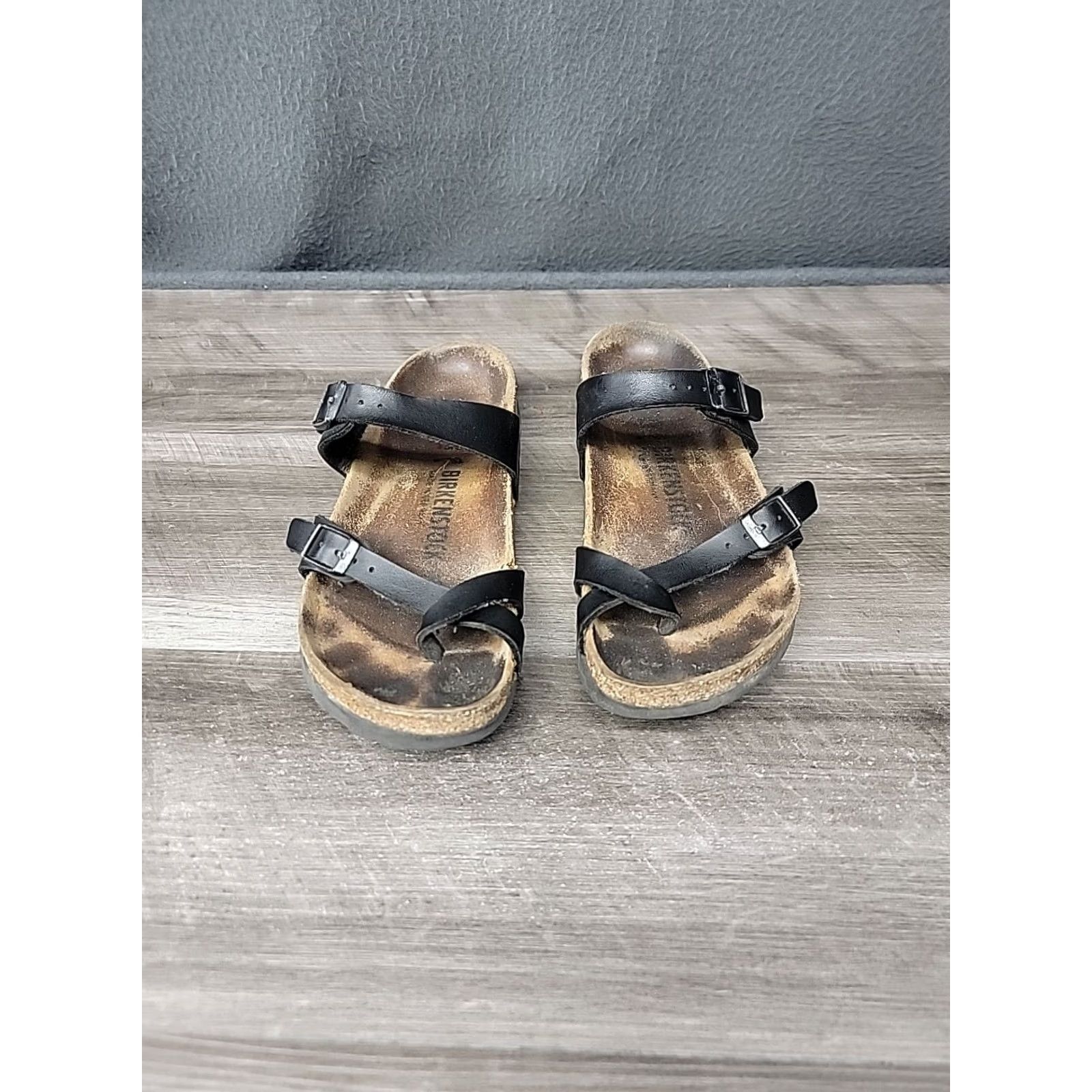 Birkenstock Birkenstock Sandals Womens 38 L7 M5 Buckle Strap Leather Brown 245 Size US 7 / IT 37 - 2 Thumbnail