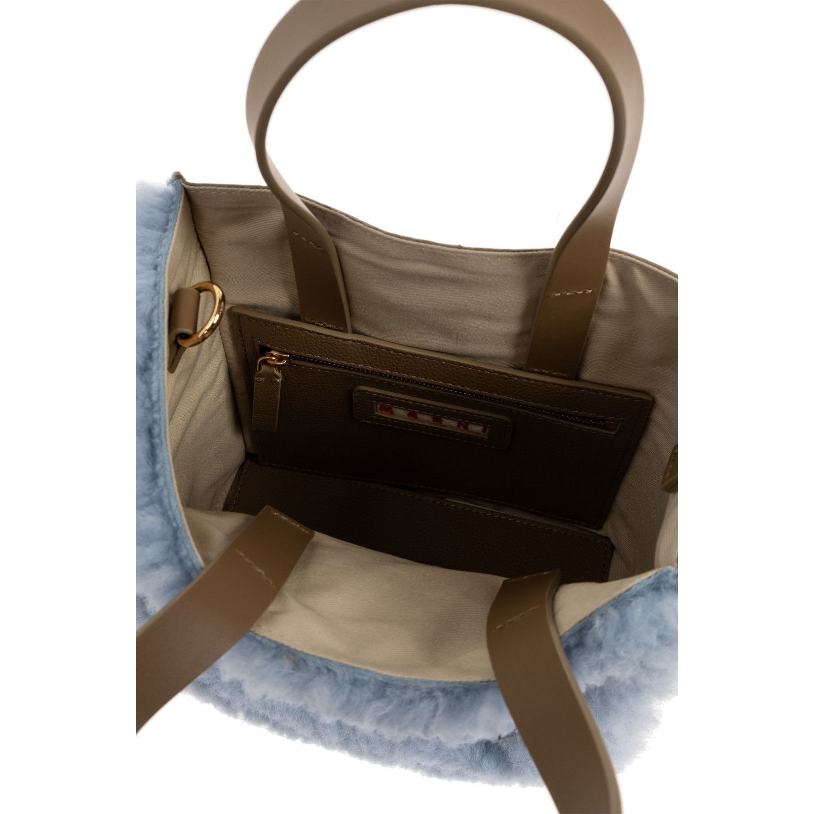 Marni MARNI Blue Shearling Shoulder Bag New & Authentic Size ONE SIZE - 4 Thumbnail