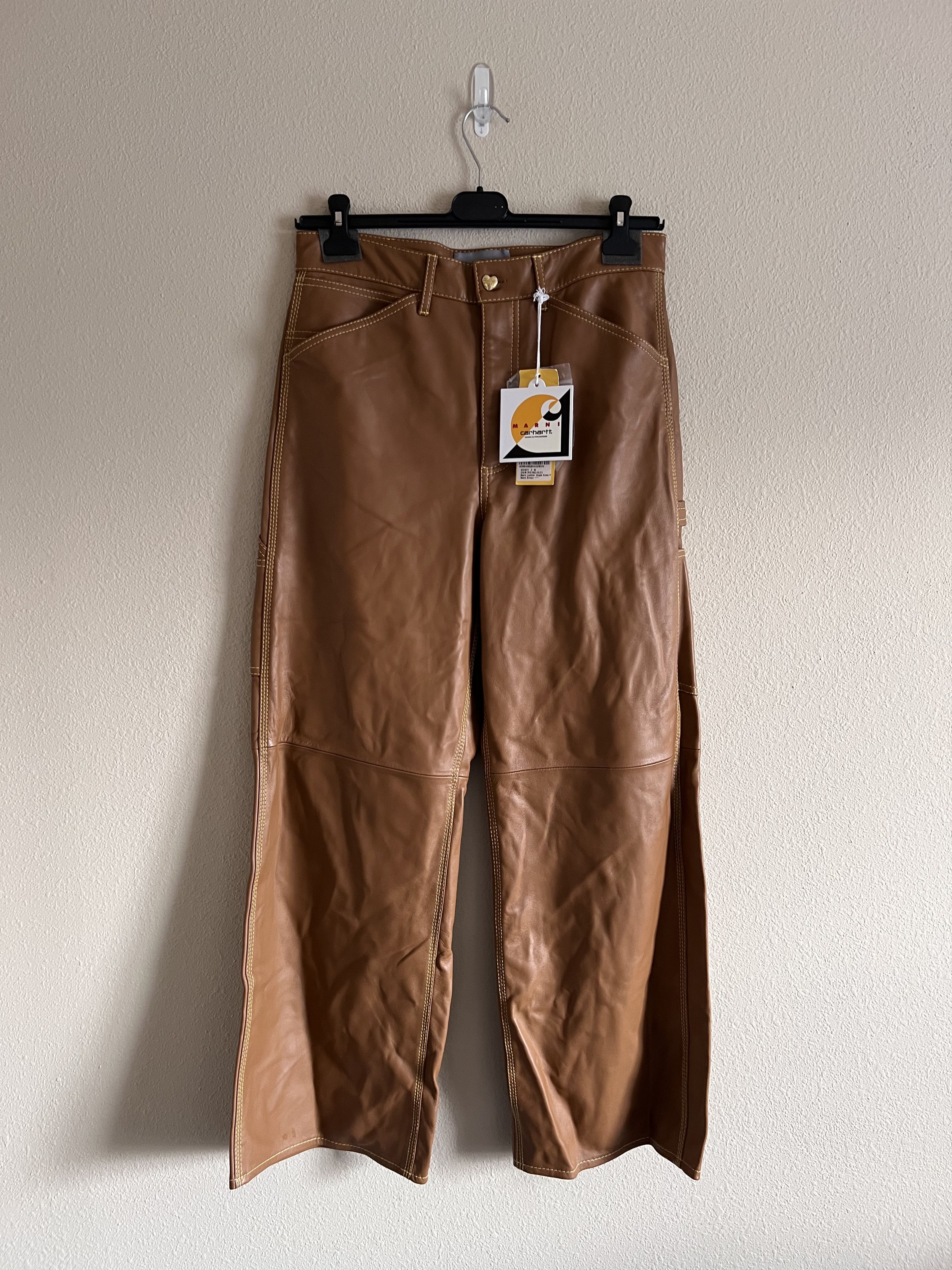 Carhartt Wip × Marni Marni Carhartt WIP Leather Chore Jacket + Single Knee Pants Size US L / EU 52-54 / 3 - 10 Thumbnail