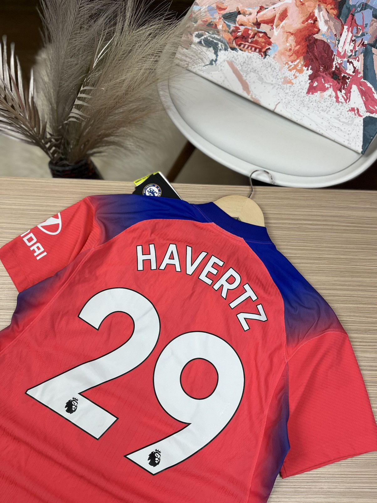 Nike CHELSEA LONDON 2020/2021 FOOTBALL SOCCER HAVERTZ JERSEY Size US M / EU 48-50 / 2 - 14 Thumbnail