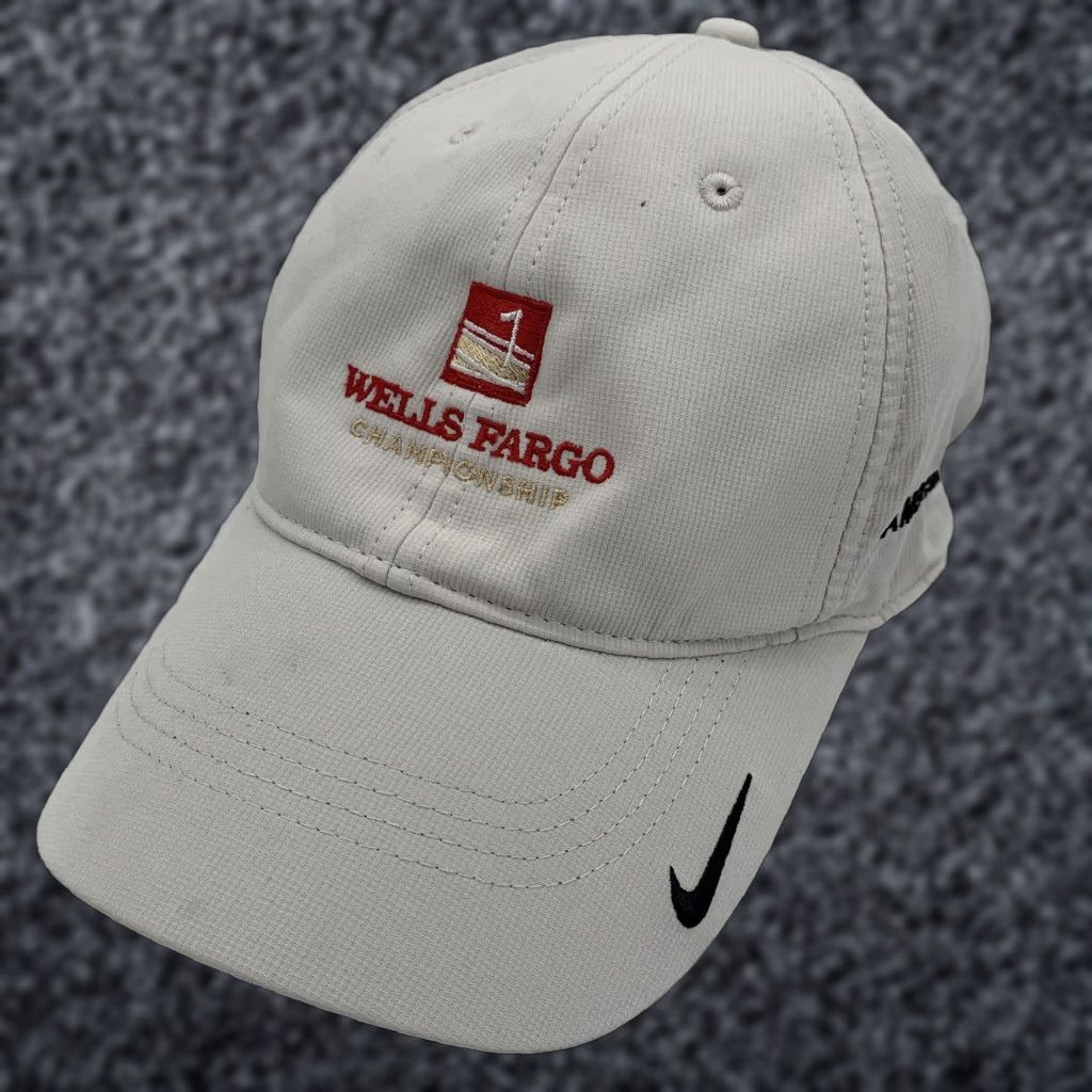 Nike Nike Golf Hat Cap Strap Back Mens Beige One Size Wells Fargo Championship Cap Size ONE SIZE - 1 Thumbnail