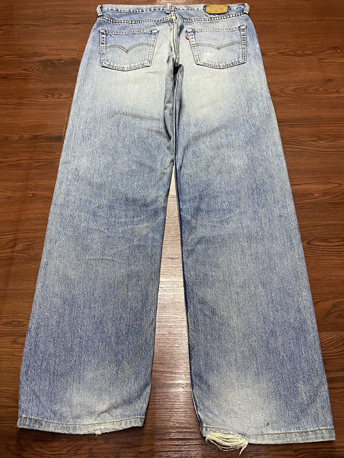 Levi's Vintage Clothing Vintage Levis503 80’s Faded Wash Distressed Loose Jeans Size US 36 / EU 52 - 2 Thumbnail