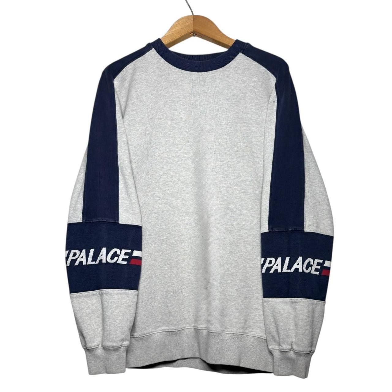 Palace Palace Skateboards 320 Crewneck Sweatshirt Grey Navy Size US L / EU 52-54 / 3 - 1 Thumbnail
