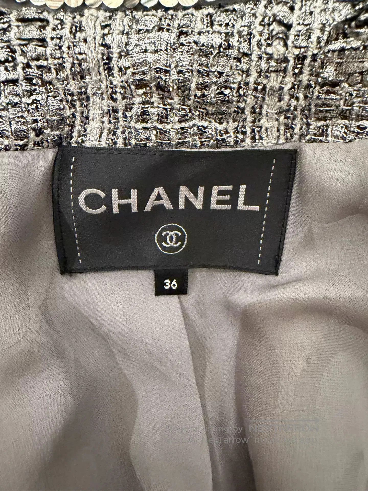 Chanel Chanel Runway Gray Sequin Collar Coat. Size US S / EU 44-46 / 1 - 3 Thumbnail
