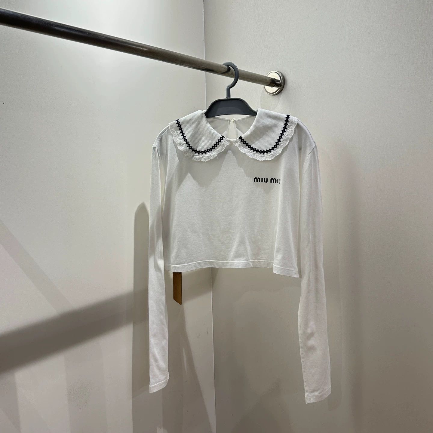 Miu Miu MIU MIU may725 doll collar logo long sleeve cotton M Size M / US 6-8 / IT 42-44 - 1 Thumbnail