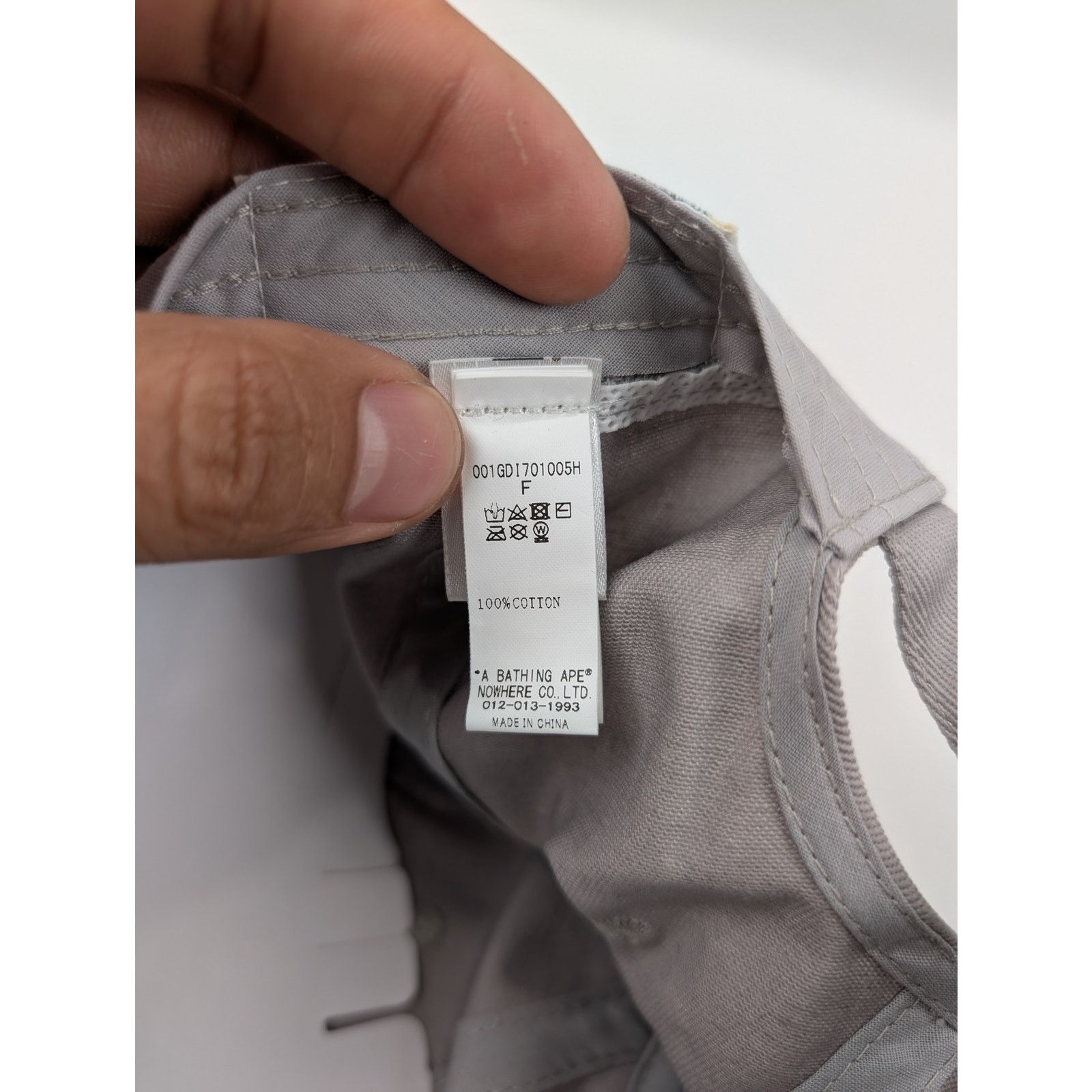 Bape o1rshd1 Q:3 / Size: OS / Cap / Hat in Gray Size ONE SIZE - 13 Thumbnail