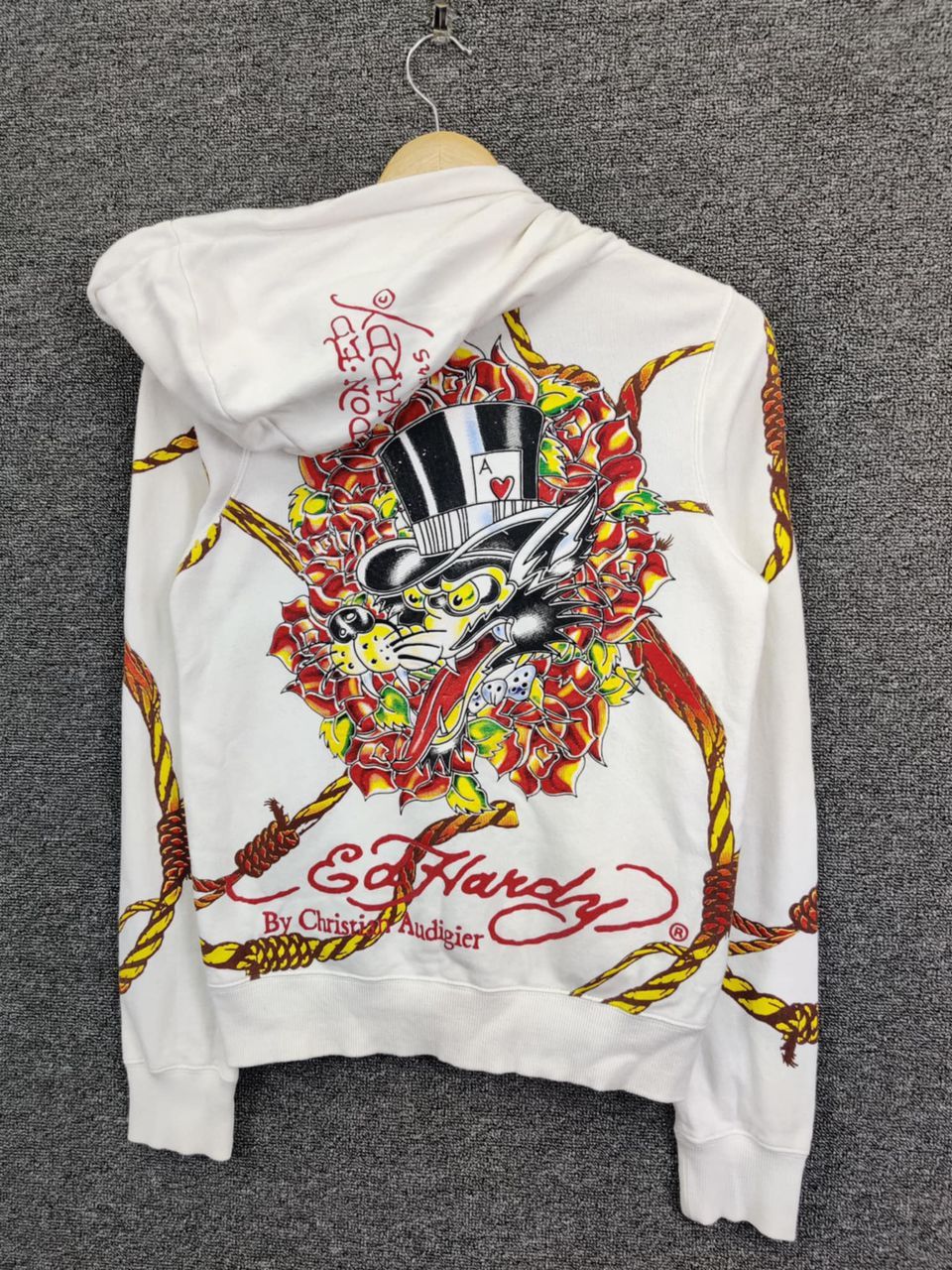 Ed Hardy Vintage Ed Hardy Christian Audigier Zipper Hoodie Size US S / EU 44-46 / 1 - 2 Thumbnail