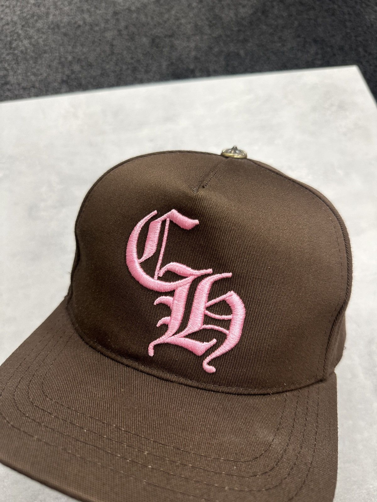 Chrome Hearts Chrome Hearts CH Baseball Cap Hat Brown Pink Size ONE SIZE - 3 Thumbnail
