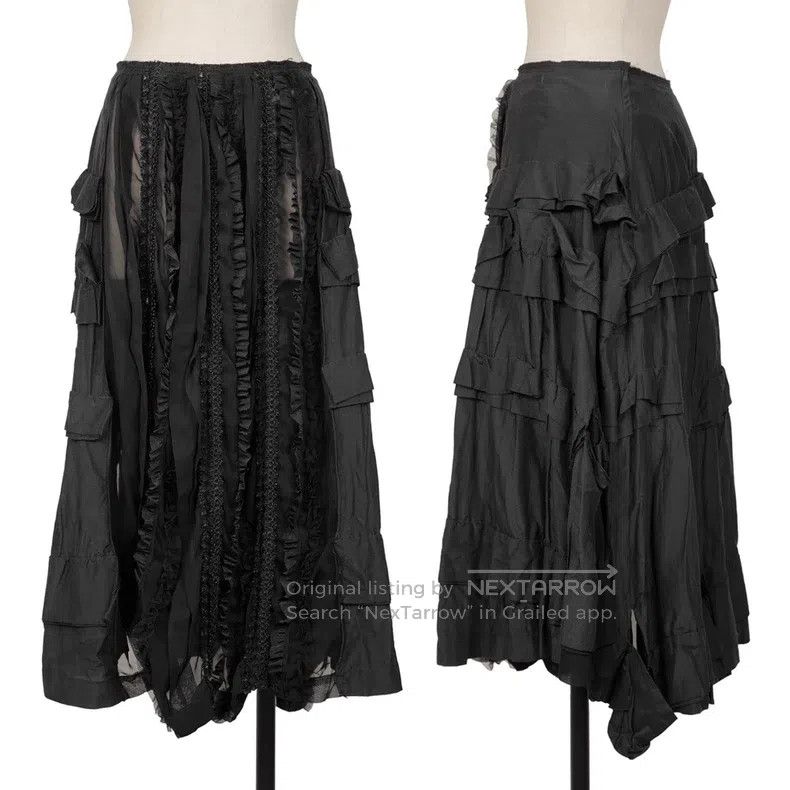 Comme des Garcons Comme Des Garcons size L Broken bride black vintage lace f Size 25" / US 0 / IT 36 - 2 Thumbnail