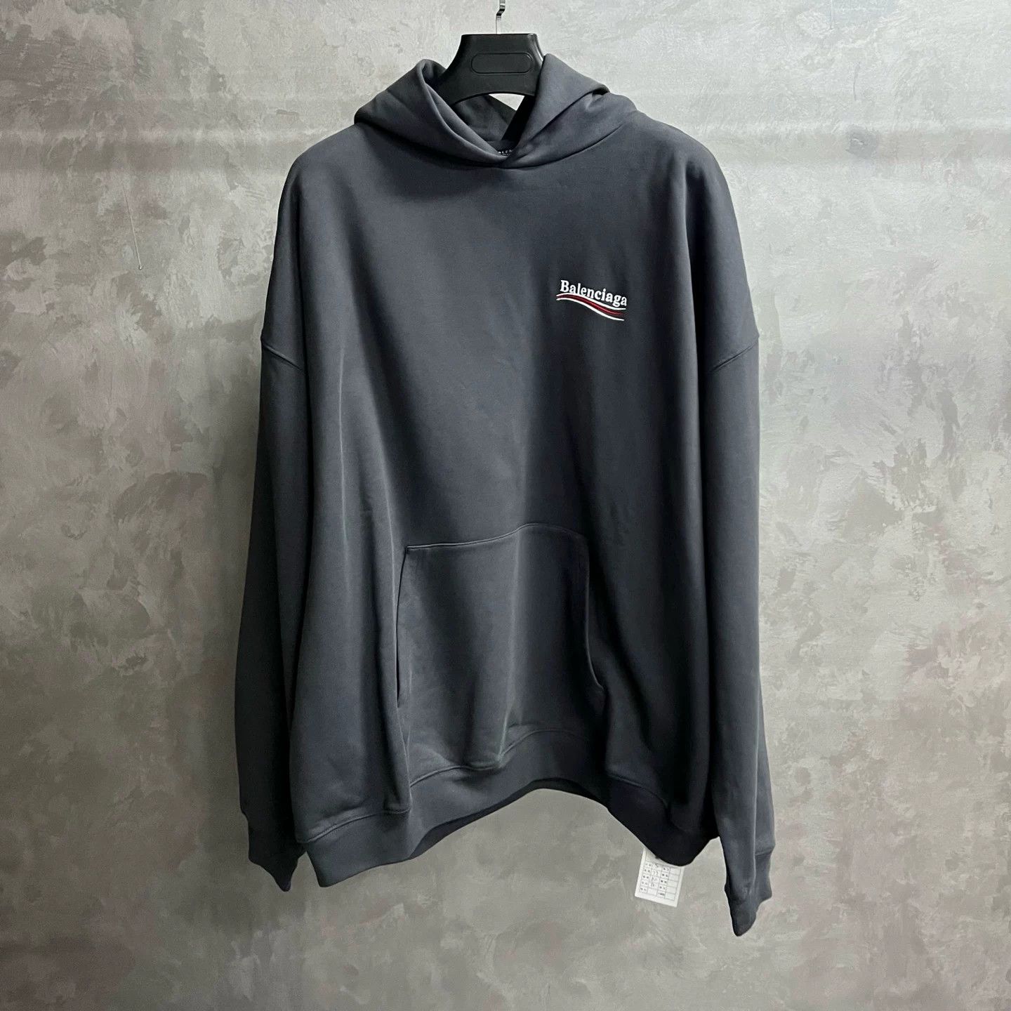 Balenciaga Balenciaga Retro Printed Gray Hoodie S Men Size US S / EU 44-46 / 1 - 1 Thumbnail