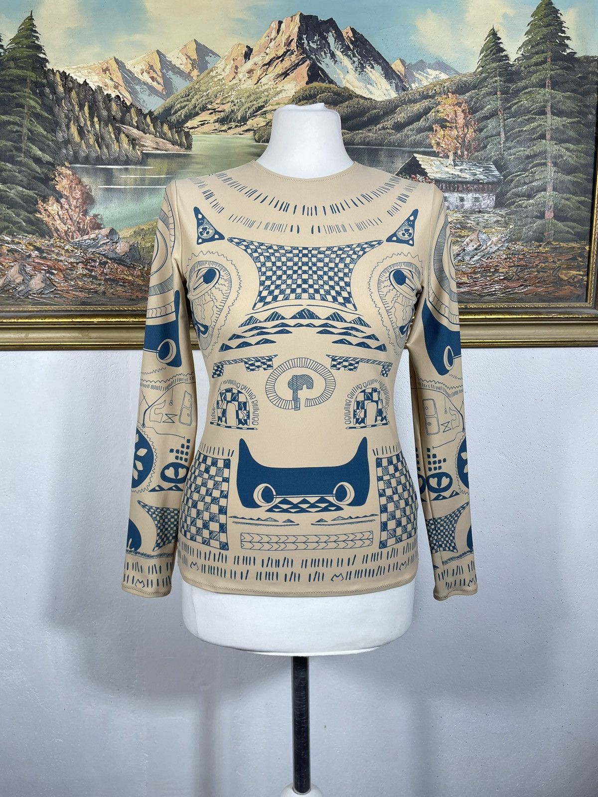 マルタンマルジェラ  トップス タトゥー Maison Martin Margiela x H&M Tattoo Print Longsleeve Top Size 6 | eBay