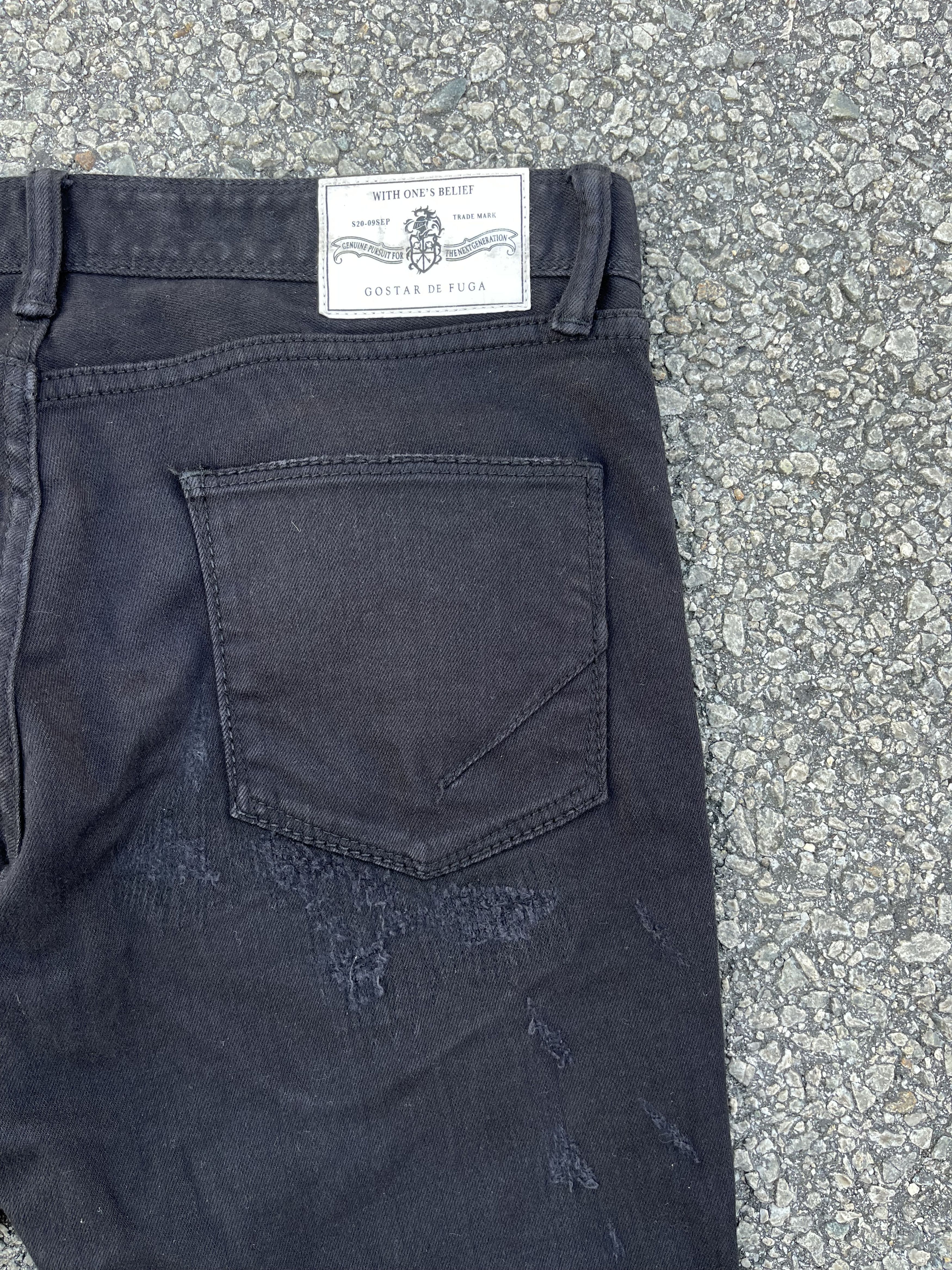 GOSTAR DE FUGA × If Six Was Nine × Le Grande Bleu (L.G.B.) Gostar de fuga Rip Off Distressed Travis Scott Size US 31 - 22 Thumbnail