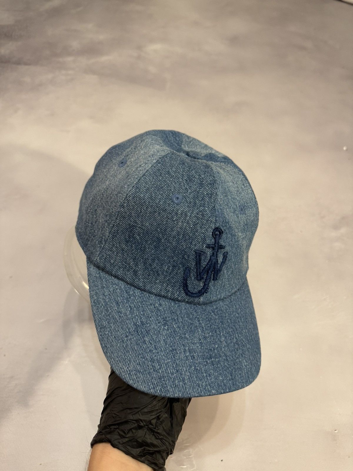 JW Anderson JW Anderson 3D Logo Denim Hat(Blue/OS) Size ONE SIZE - 3 Thumbnail