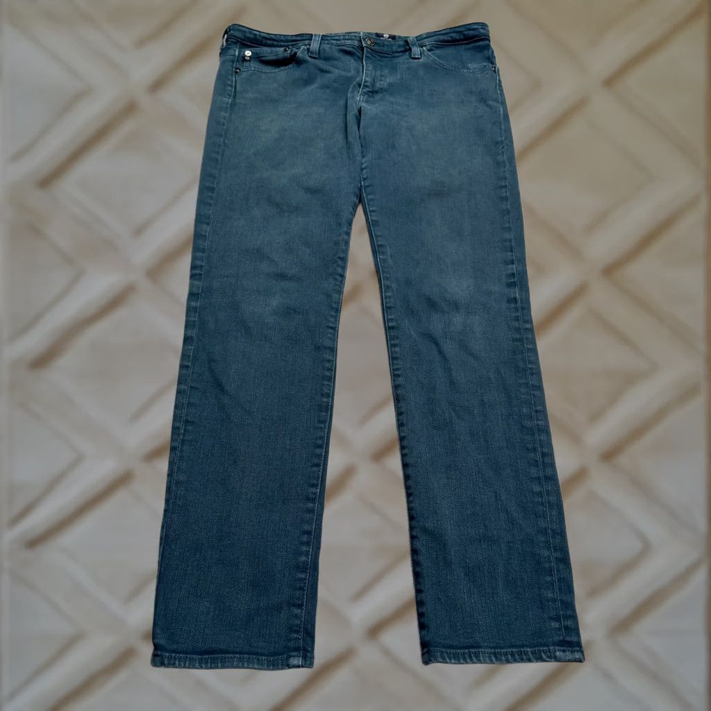 Denime AG Adriano Goldschmied The Stilt Cigarette Denim Jeans Womens 32R Blue Stretch Size 24" / US 00 / IT 34 - 1 Thumbnail