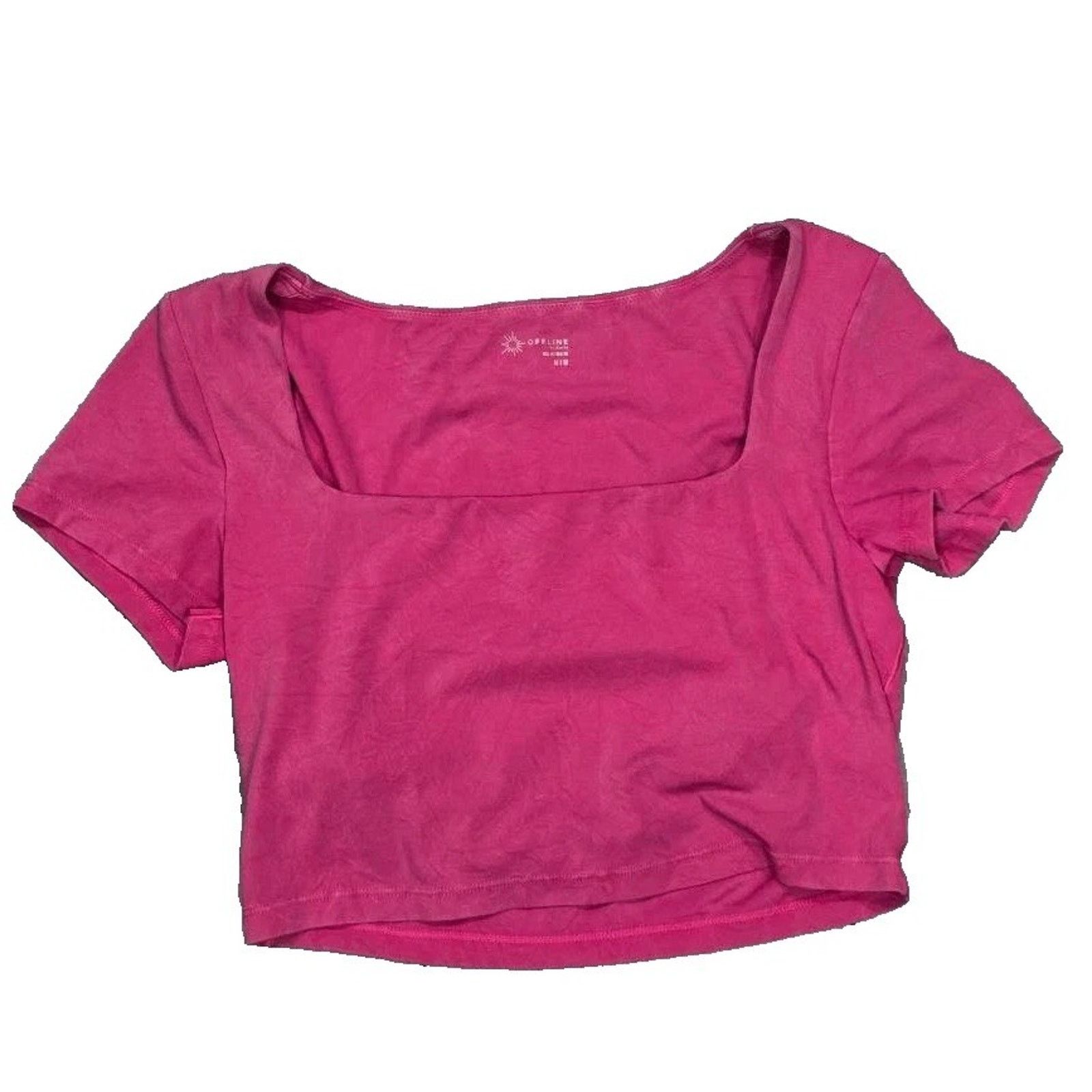 & Other Stories Offline SQUARENECK Y2K Top FUSCHIA Medium A003196 Size L / US 10 / IT 46 - 2 Thumbnail