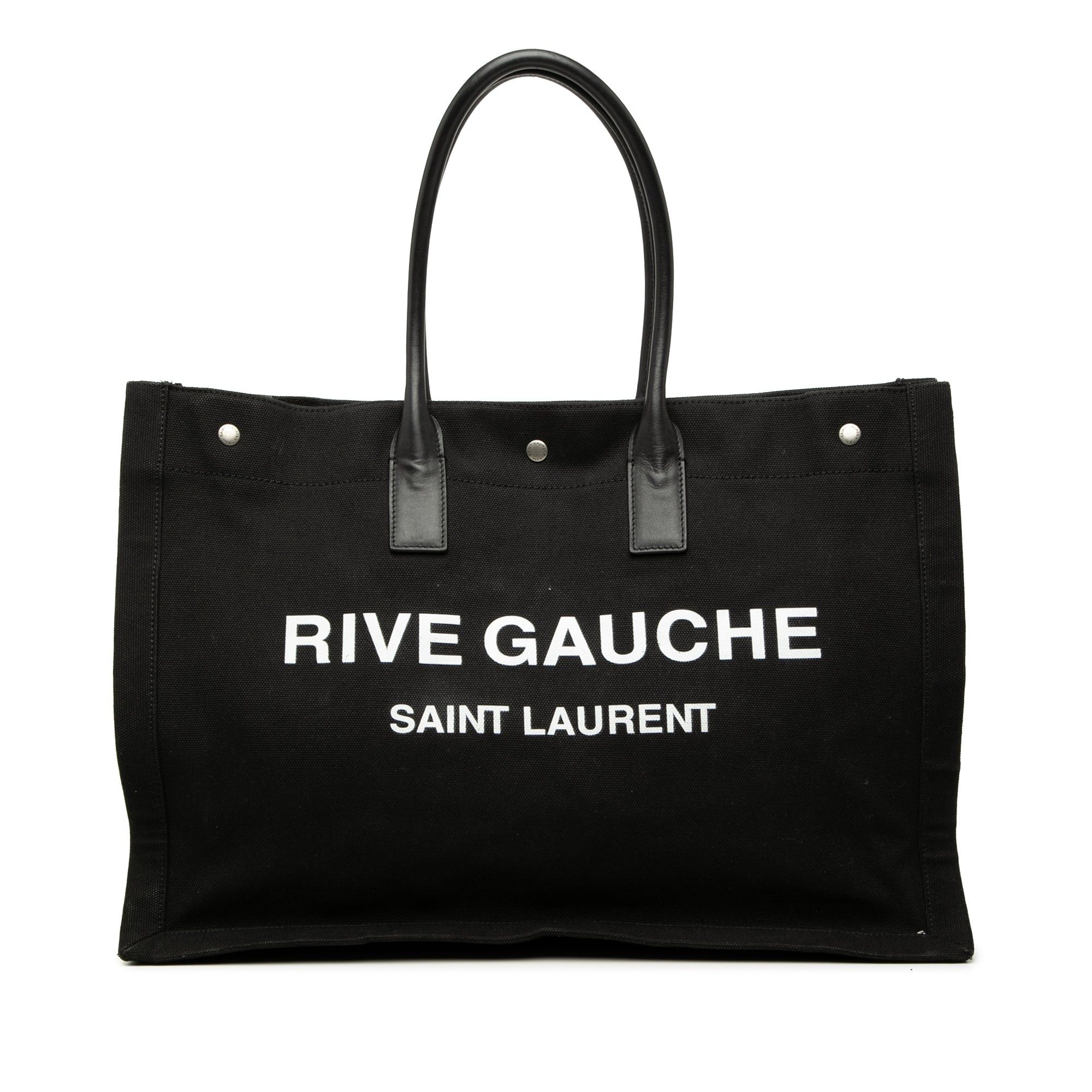 Saint Laurent Paris Canvas Rive Gauche Tote Size ONE SIZE - 1 Thumbnail