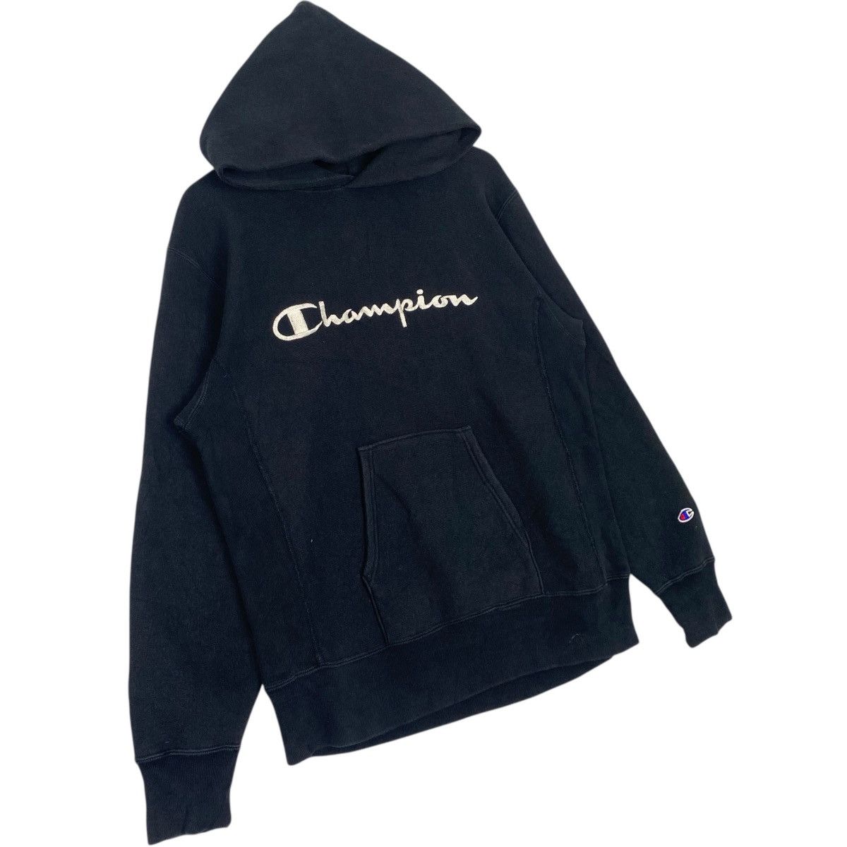 Other Vintage 90s Champion Hoodie Sweater Big Logo Black Size US L / EU 52-54 / 3 - 3 Thumbnail