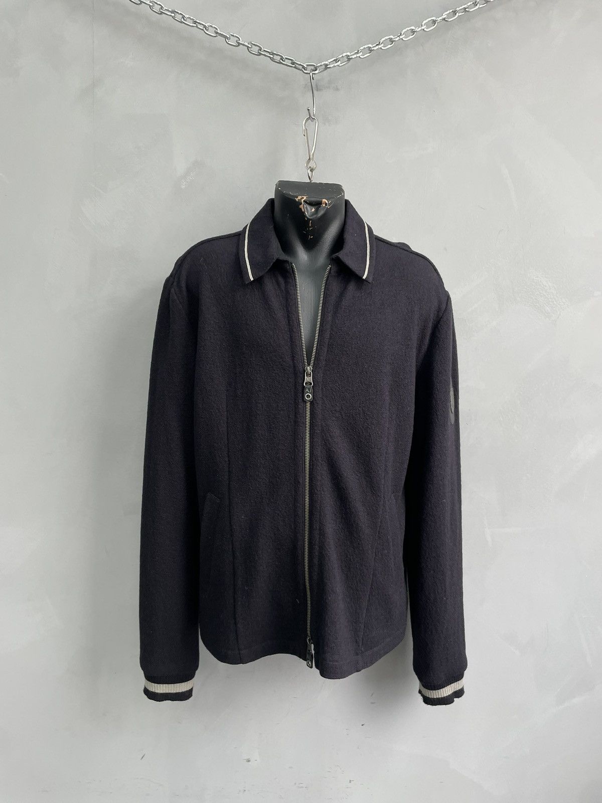 Armani Emporio Armani wool sweater jacket y2k Size US XXL / EU 58 / 5 - 1 Thumbnail