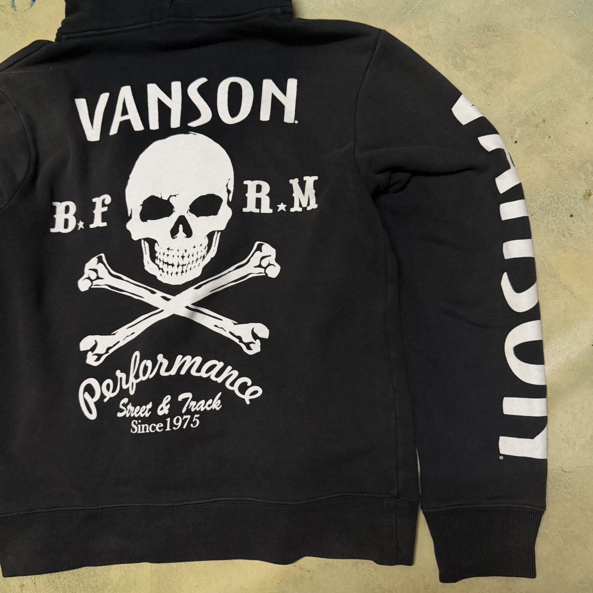 Vanson Leathers Vanson Leather Big Skull Logo Zipper Hoodie Sweater Size US M / EU 48-50 / 2 - 3 Thumbnail