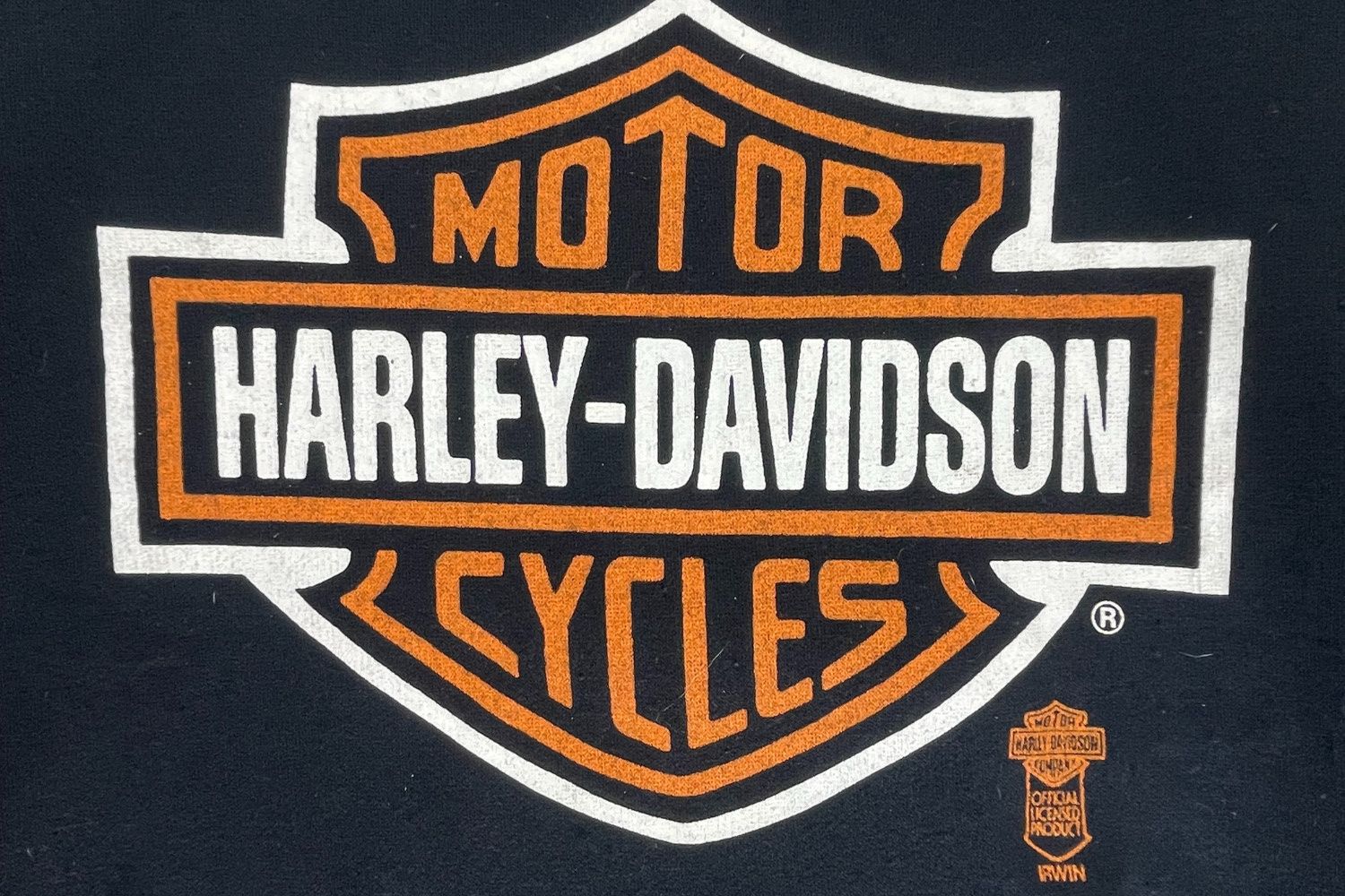 Harley Davidson 1993-95 Harley Bar & Shield Raglan Sweat - Made in Canada Size US M / EU 48-50 / 2 - 2 Thumbnail