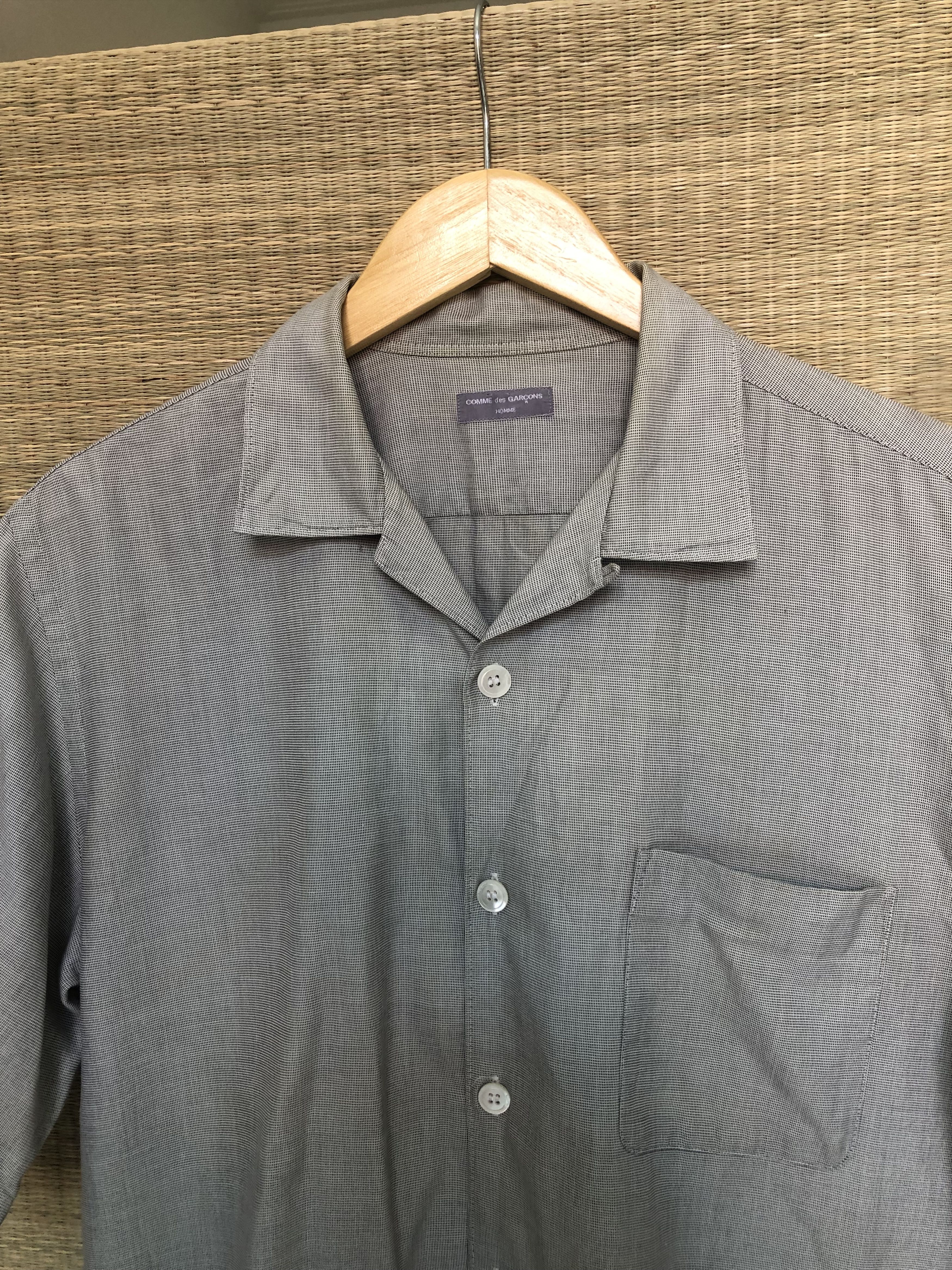 Comme des Garcons Homme gray camp shirt Size US S / EU 44-46 / 1 - 2 Thumbnail