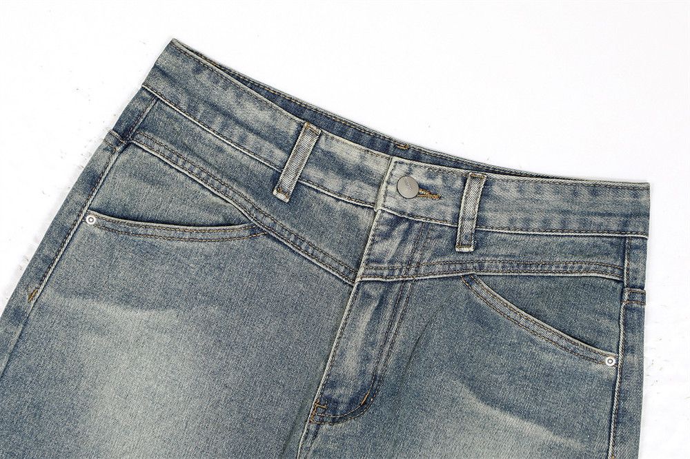 Jean American style washed distressed men's printed snake jeans Size US 32 / EU 48 - 3 Thumbnail
