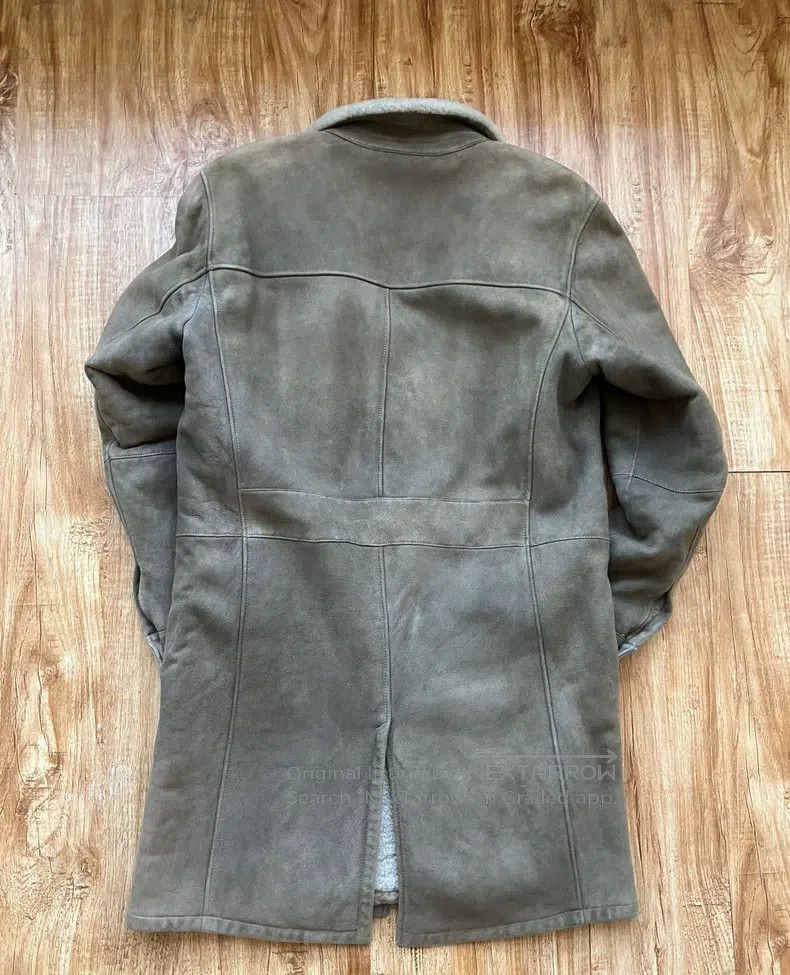 Loro Piana Loro Piana Wool Fur Coat, Faux Suede Grey Size S / US 4 / IT 40 - 7 Thumbnail