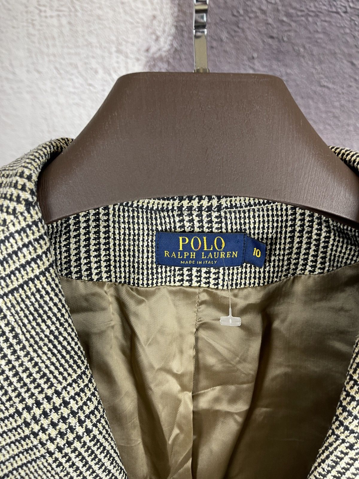 Polo Ralph Lauren Polo Ralph Lauren 100% Silk grey checkered blazer coat Size M / US 6-8 / IT 42-44 - 8 Thumbnail