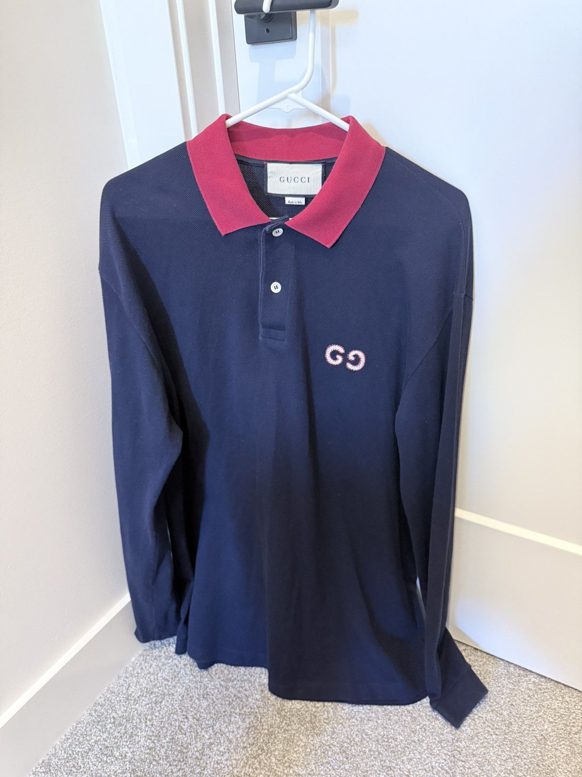 Gucci Gucci Long Sleeve Knit Polo Size US XL / EU 56 / 4 - 1 Thumbnail