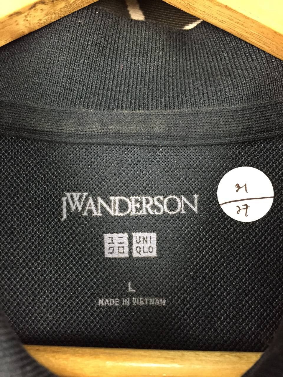 JW Anderson × Uniqlo Uniqlo x JW Anderson Navy Blue Tipped Polo Shirt Size L Size US L / EU 52-54 / 3 - 10 Thumbnail