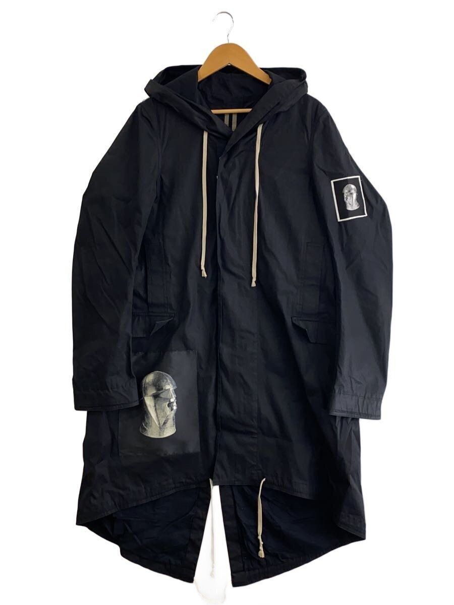 Rick Owens Drkshdw patch fishtail coat jacket Size US S / EU 44-46 / 1 - 1 Thumbnail