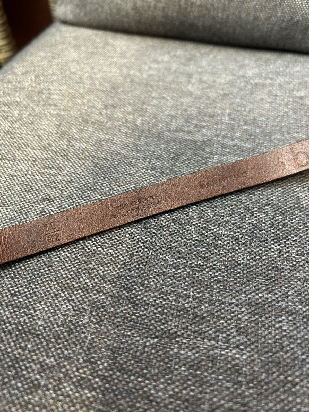 ba&sh ba&sh Thin Leather Brown Belt 80(32) Size ONE SIZE - 5 Thumbnail