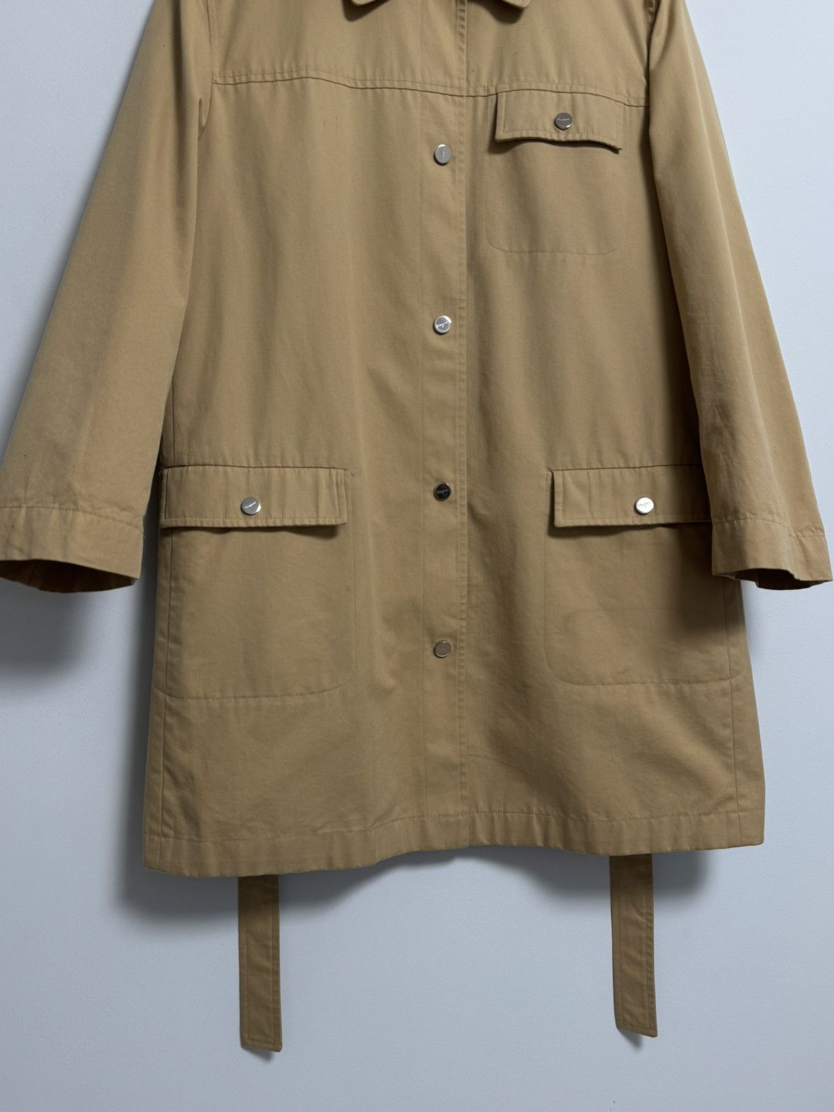 Salvatore Ferragamo Vintage Salvatore Ferragamo Monogram Inside Trench Jacket Size M / US 6-8 / IT 42-44 - 3 Thumbnail
