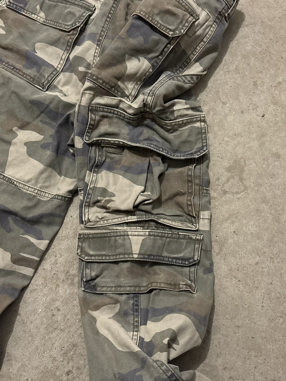 Redhead Vintage Y2K RedHead Men's Green Camo Denim Cargo Pants Size US 32 / EU 48 - 8 Thumbnail