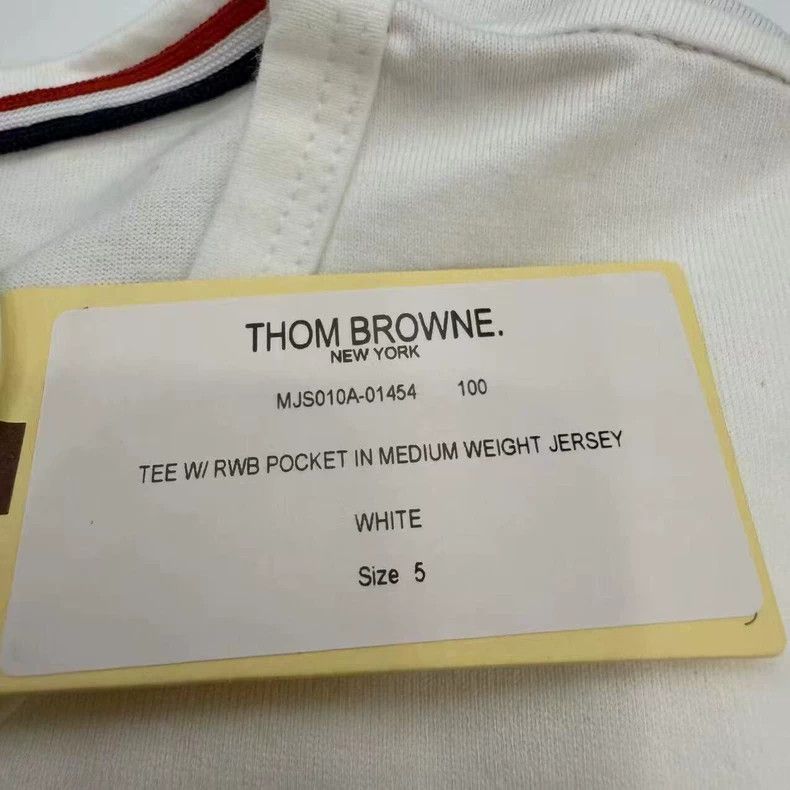 Thom Browne Thom browne White pocket striped short sleeves 2504-Nextarr Size US XXL / EU 58 / 5 - 5 Thumbnail