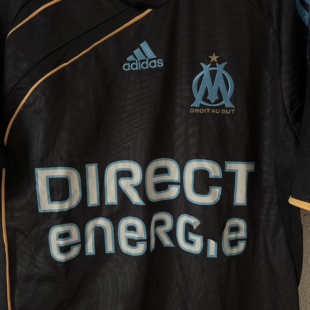 Adidas 2009-2010 OLYMPIQUE MARSEILLE AWAY JERSEY Size US M / EU 48-50 / 2 - 3 Thumbnail