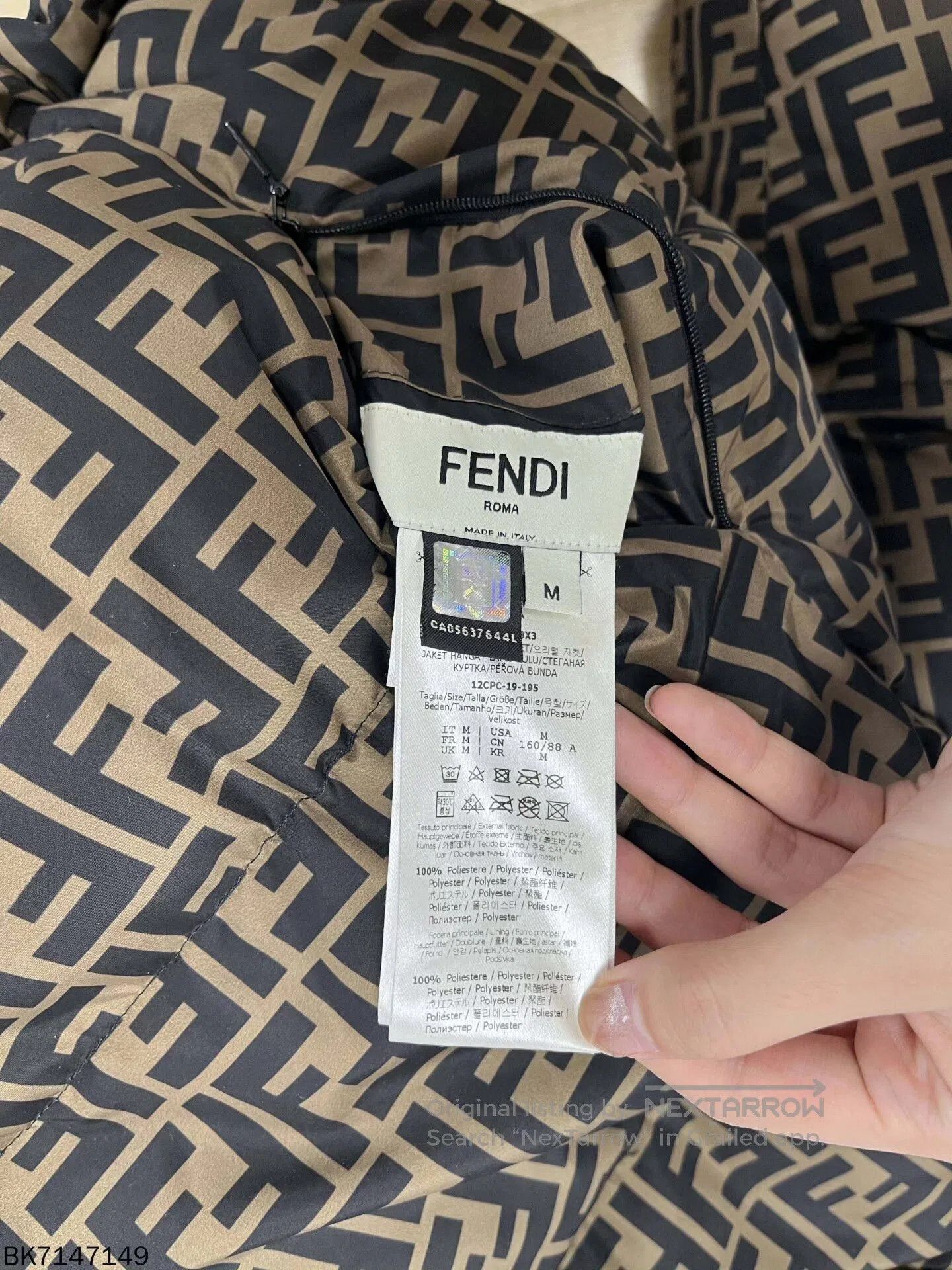 Fendi Fendi Reversible Color Block Puffer Jacket. Size US M / EU 48-50 / 2 - 9 Thumbnail
