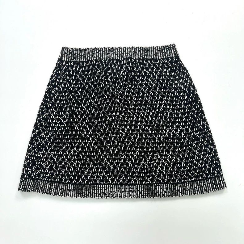 Chanel Chanel Black and white braided double c skirt Size 24" / US 00 / IT 34 - 2 Thumbnail