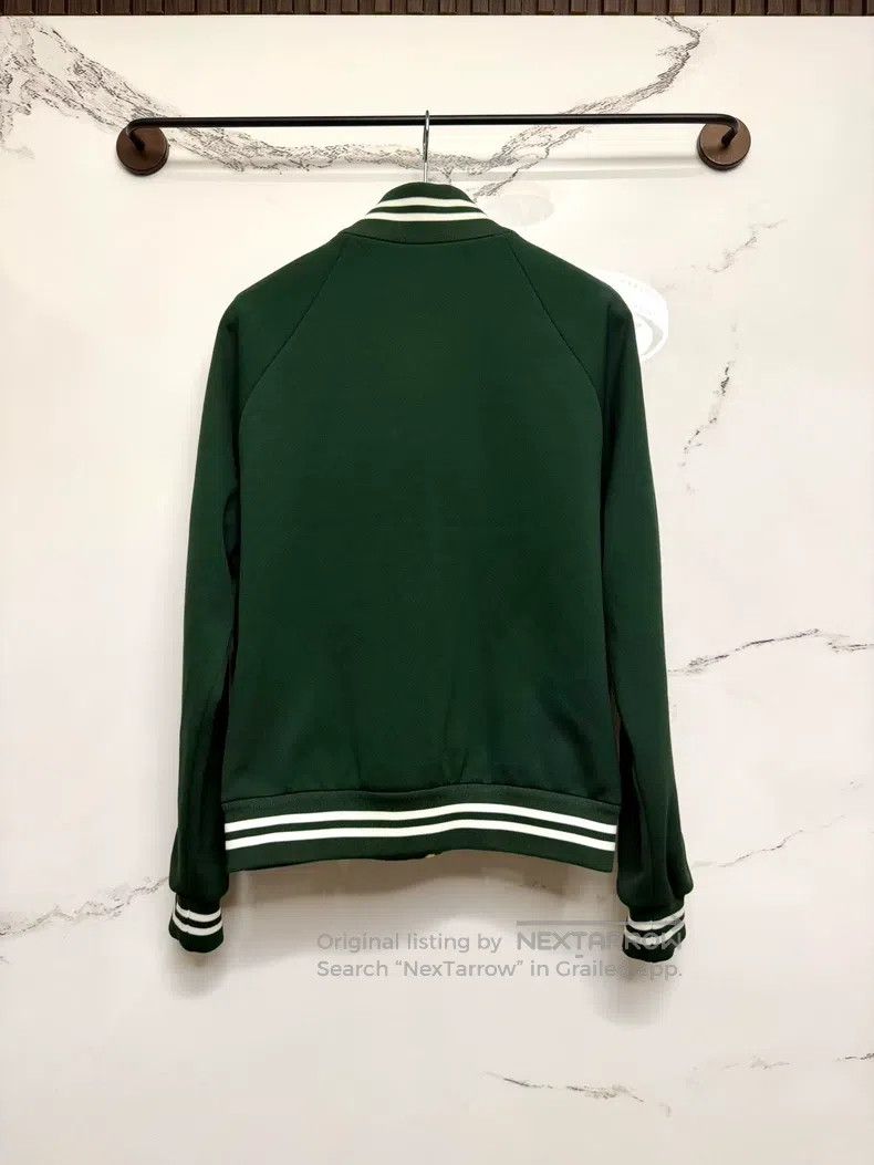 Celine CELINE Olive green embroidered logo stand collar jacket Size US L / EU 52-54 / 3 - 3 Thumbnail