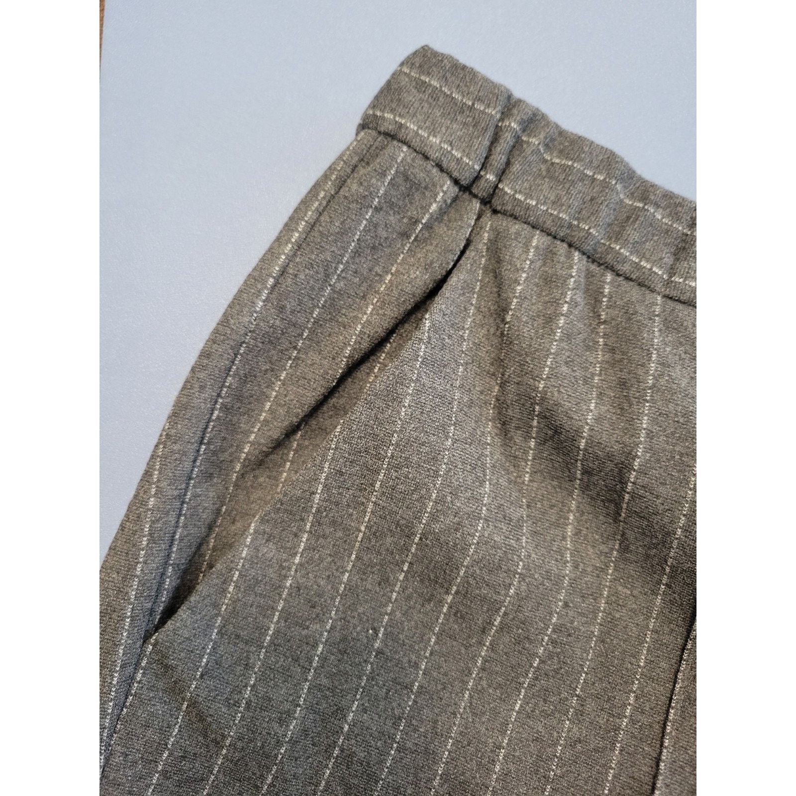 St. John ST John Sport Pants Sz M Gray Melange Stretch MSRP $395 Size 32" / US 10 / IT 46 - 7 Thumbnail