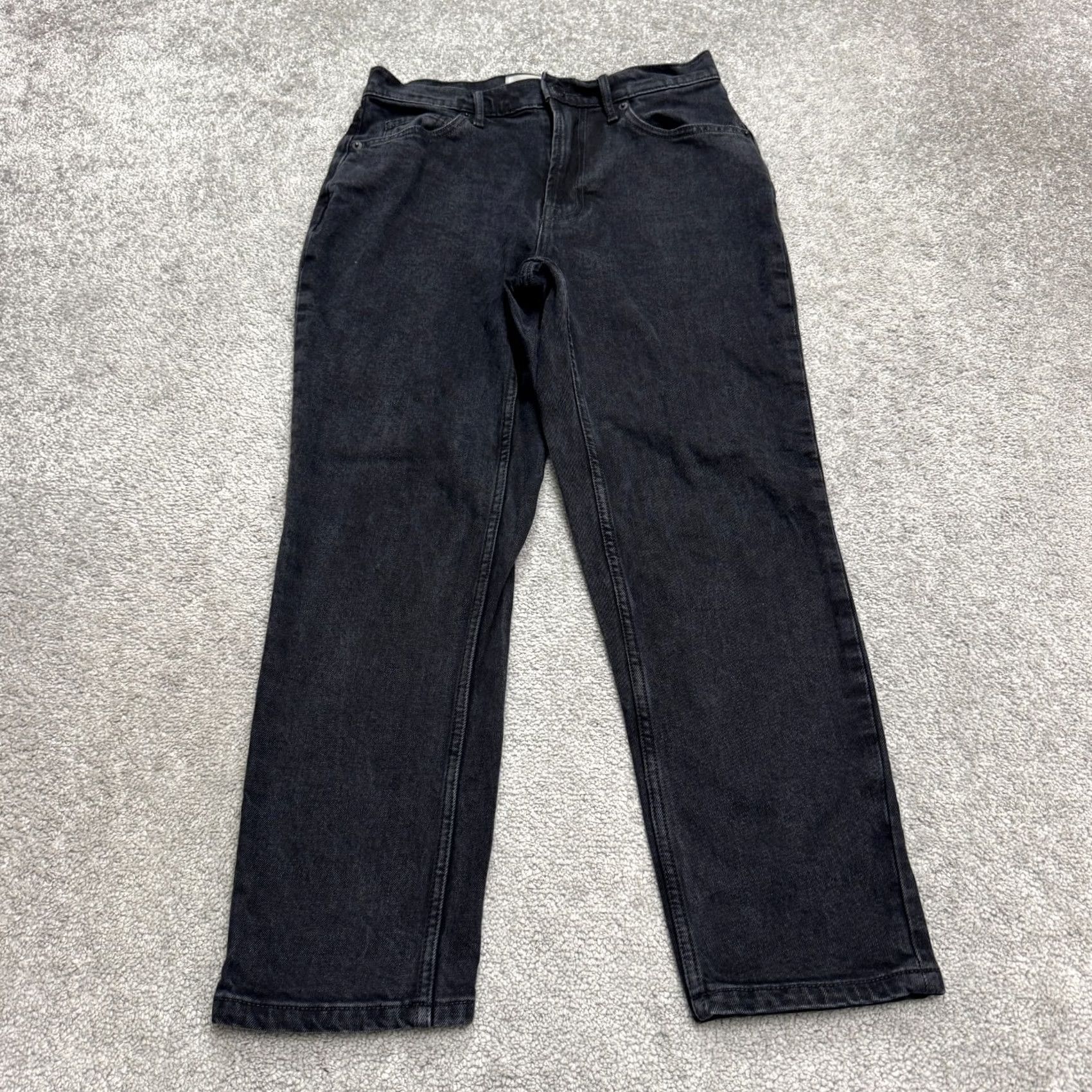 Levi's Everlane The Original Cheeky Cropped Denim Jeans Womens 27 Black Organic Cotton Jeans Size 27" / US 4 / IT 40 - 2 Thumbnail