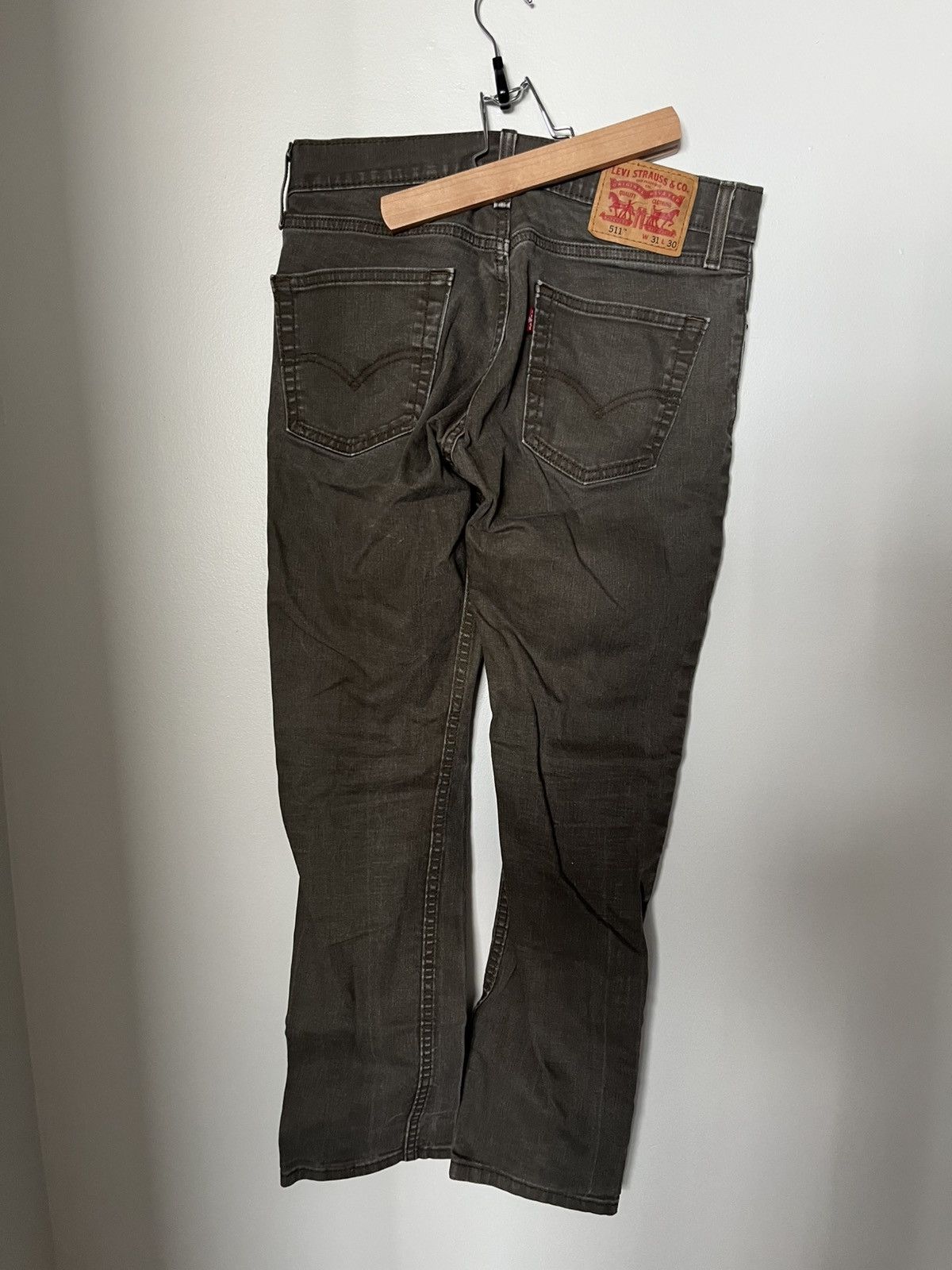 Levi's Grey Levi’s Denim Straightleg 511 Pants Size US 31 - 2 Thumbnail