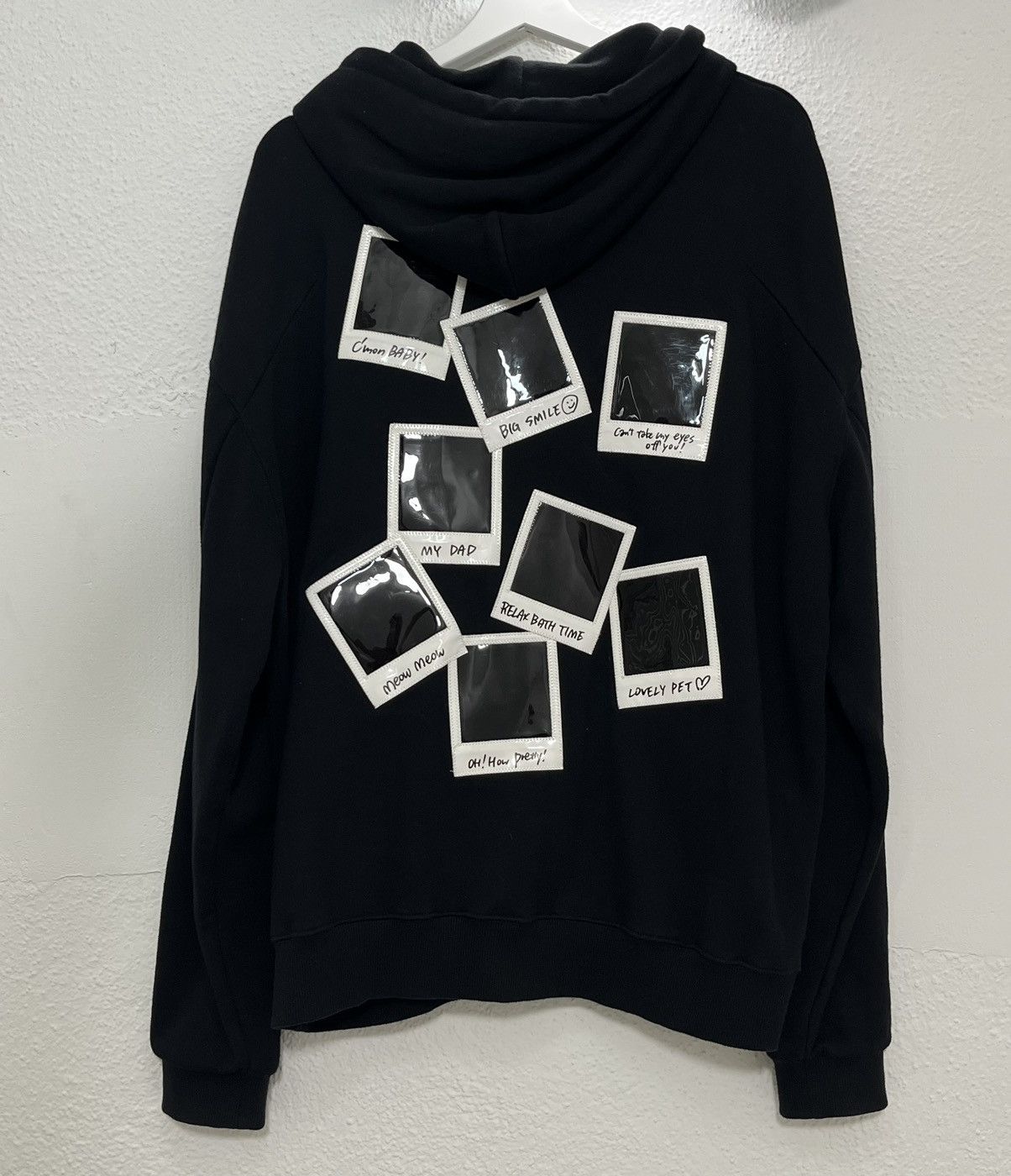 Doublet Polaroid Film Polaroid Black Hoodie Doublet Polaroid Film