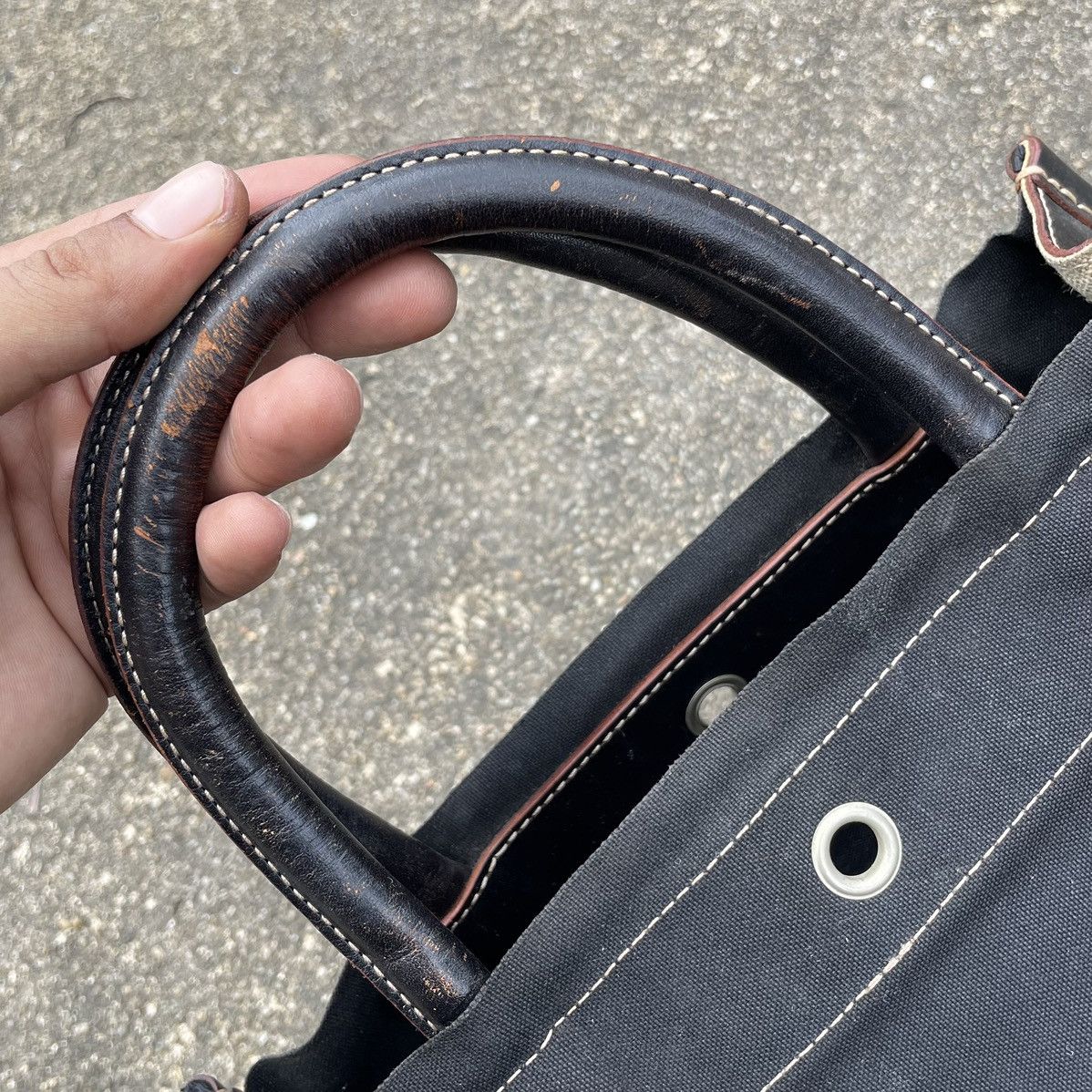 Canvas × Japanese Brand × Vintage Vintage Kinosho Hampu Canvas Small Canvas Tote Size ONE SIZE - 10 Thumbnail