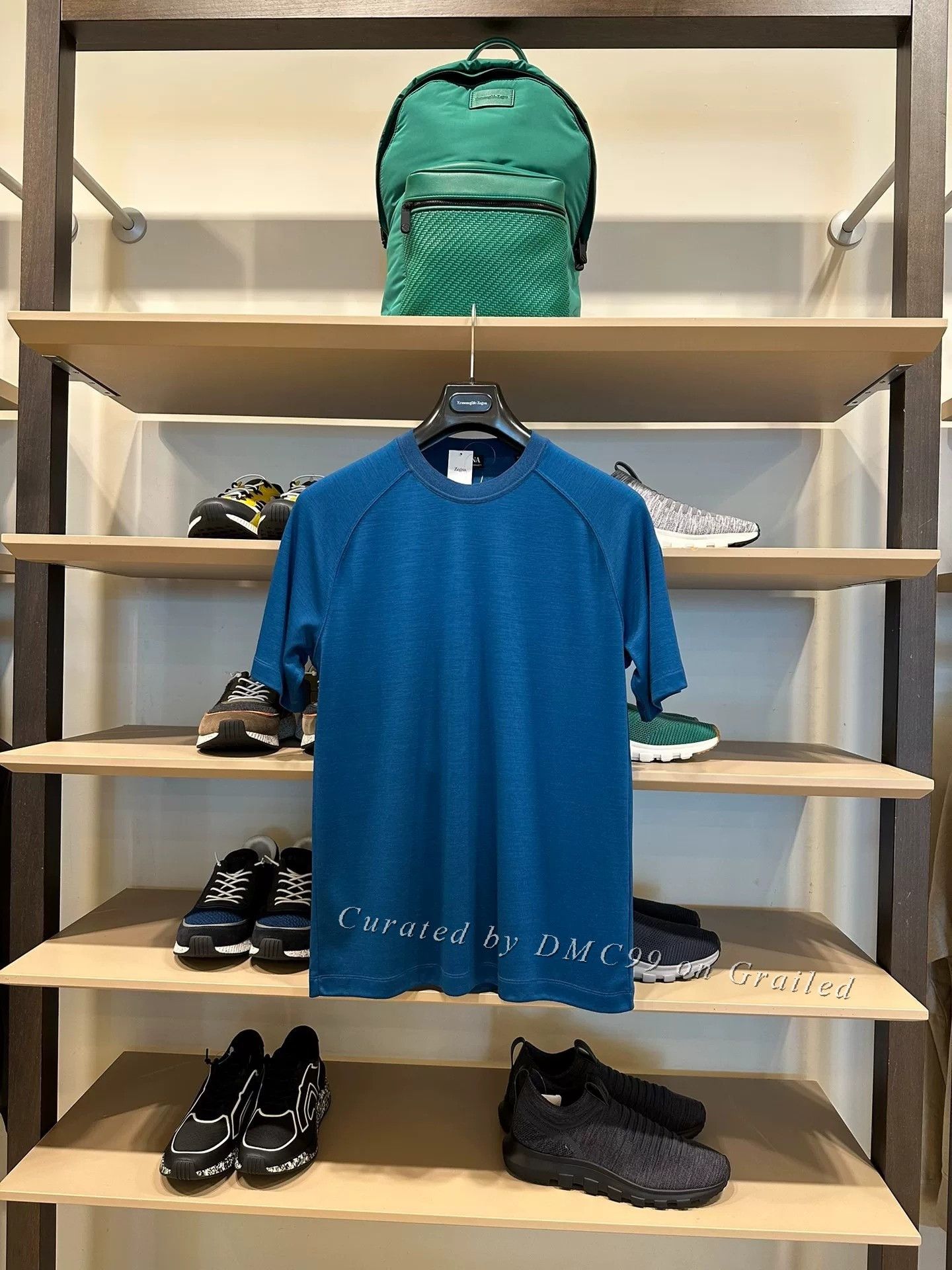 Ermenegildo Zegna Zegna Peacock Blue High Performance T-Shirt Size US M / EU 48-50 / 2 - 1 Thumbnail