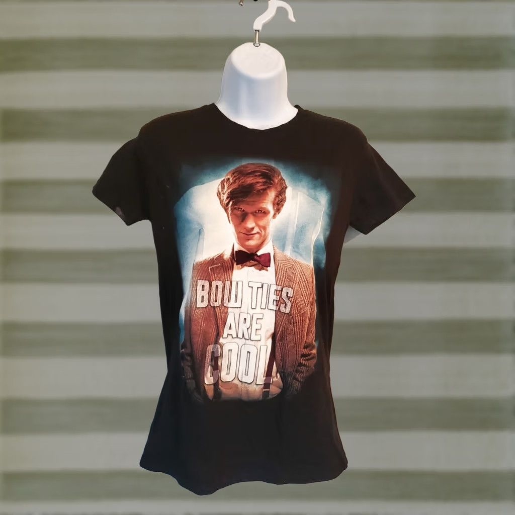 Ripple Junction Shirt Womens M Black Who Bow Ties Are Cool Juniors Doctor Size M / US 6-8 / IT 42-44 - 1 Thumbnail