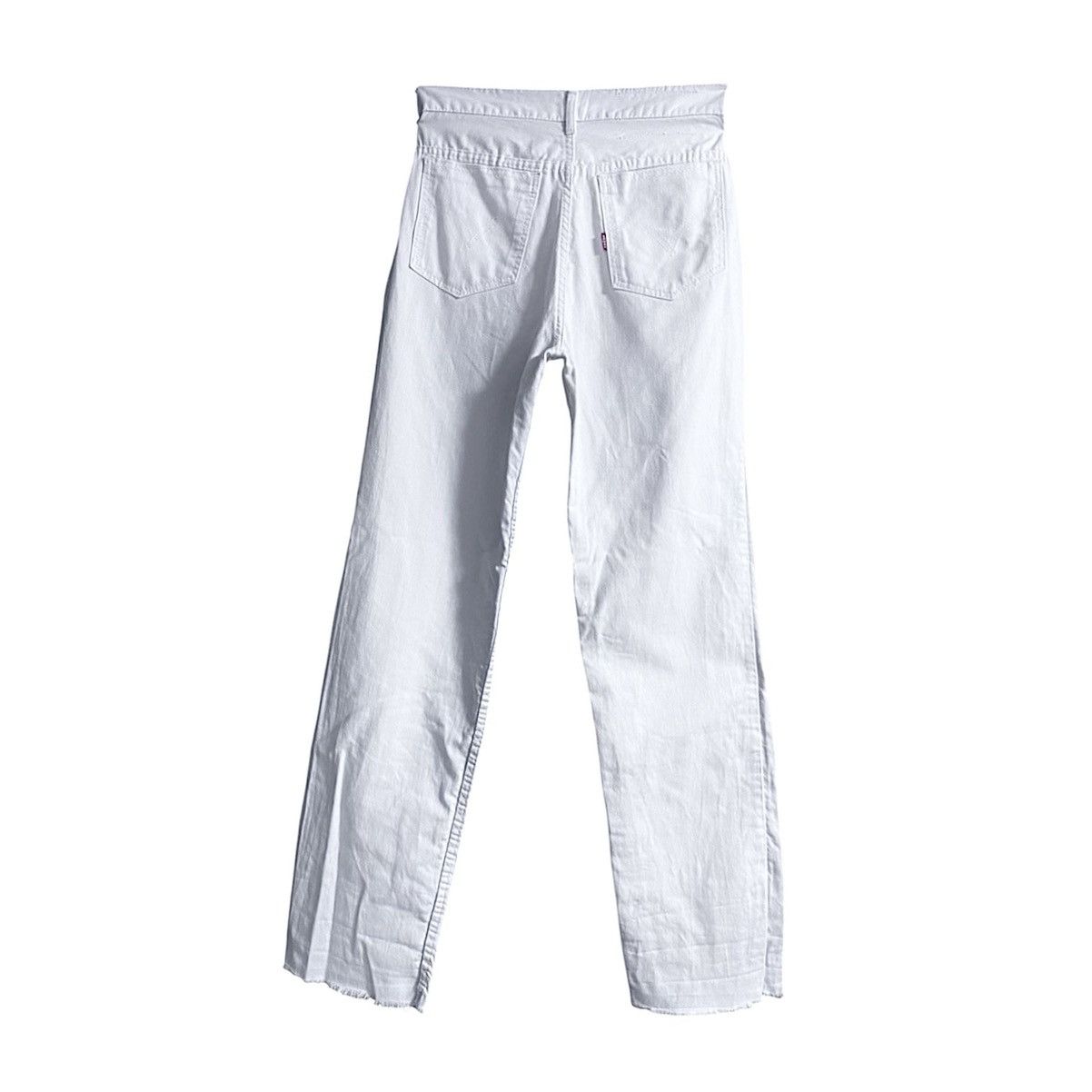 Levi's Vintage Clothing Deadstock Archival 50’s-60’s Levis White Fringed Jeans Denim Size 28" / US 6 / IT 42 - 1 Thumbnail