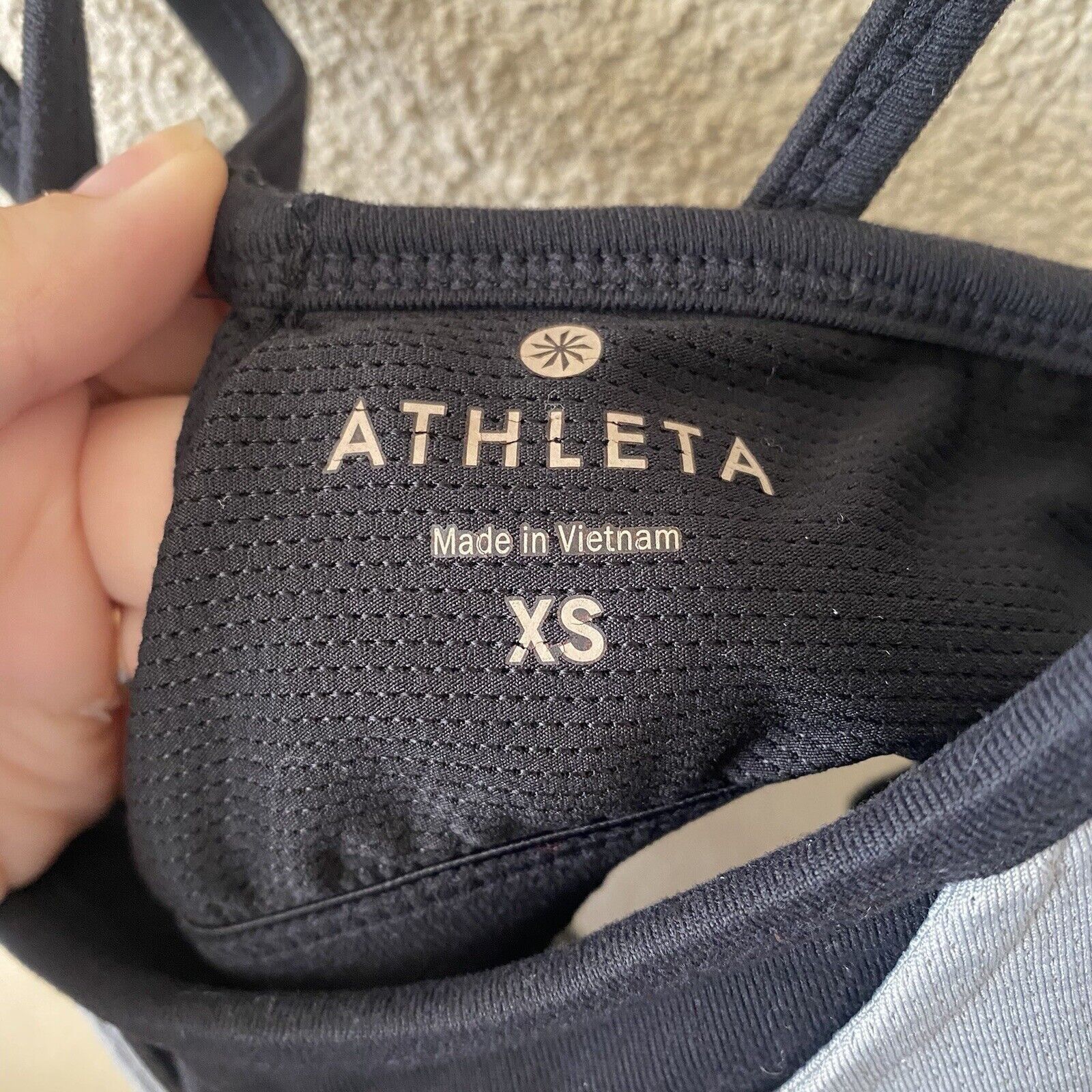 Athleta ATHLETA Womens Gray Black Full Force Built in Bra Perforated Size XS / US 0-2 / IT 36-38 - 7 Thumbnail