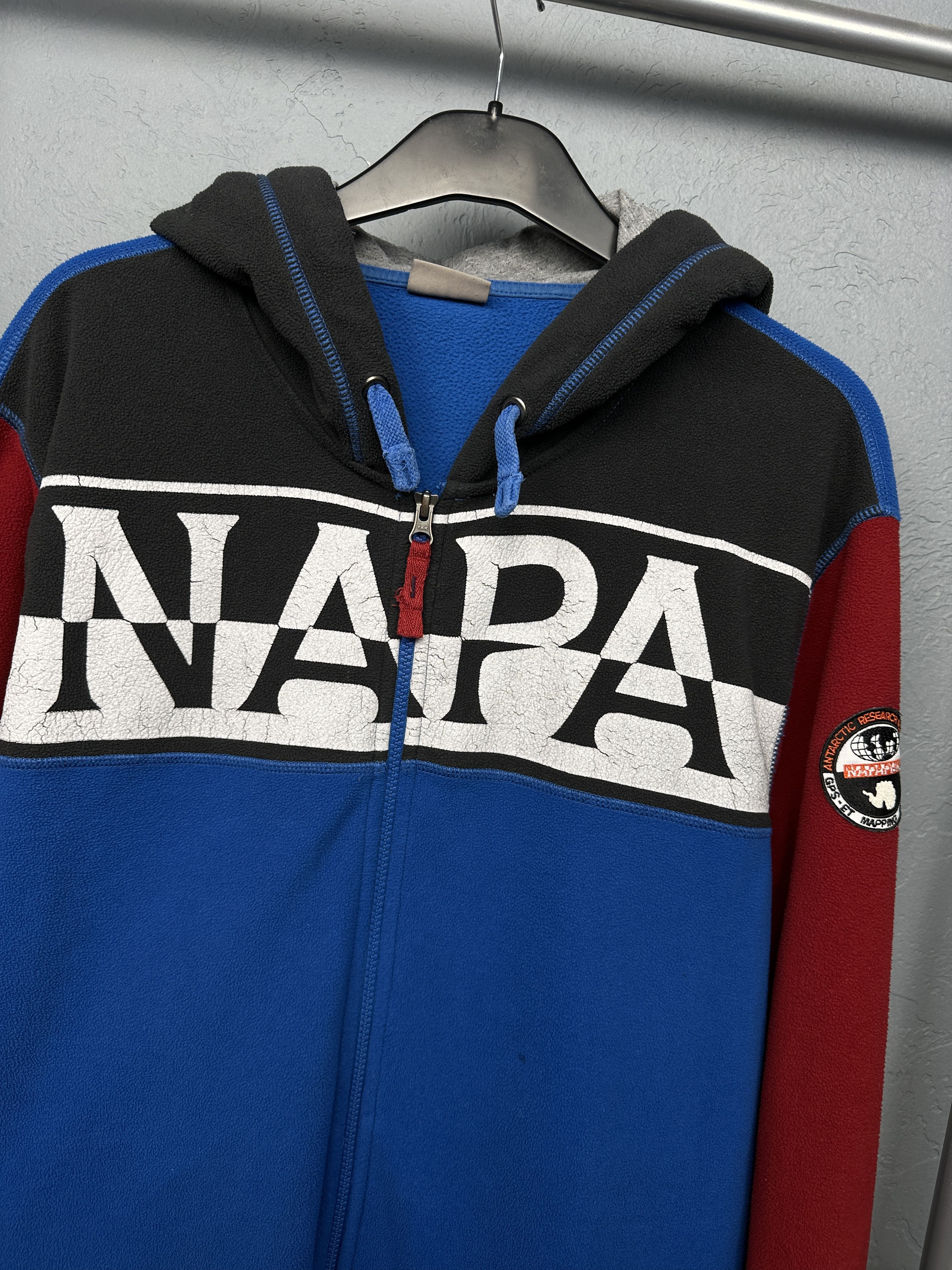 Napapijri Napapijri Mens Big Logo Fleece Hoodie Size US XXL / EU 58 / 5 - 2 Thumbnail