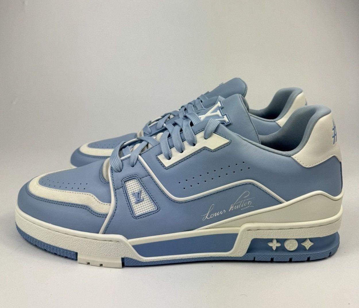 Louis Vuitton #54 SKY BLUE SNEAKERS Size US 11 / EU 44 - 5 Thumbnail